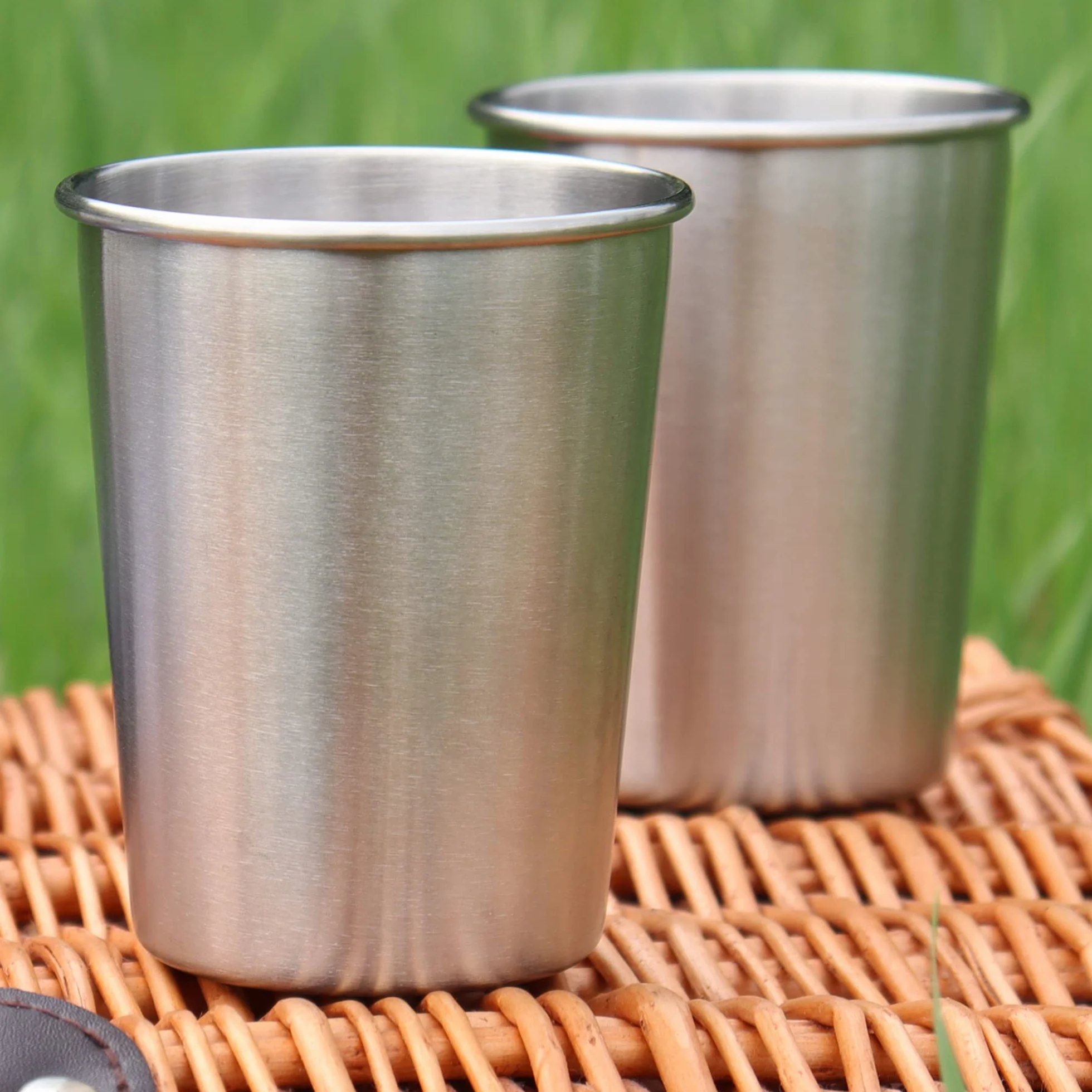 Bicchieri in acciaio inox 250 ml set da 6 bicchieri da campeggio infrangibile senza BPA