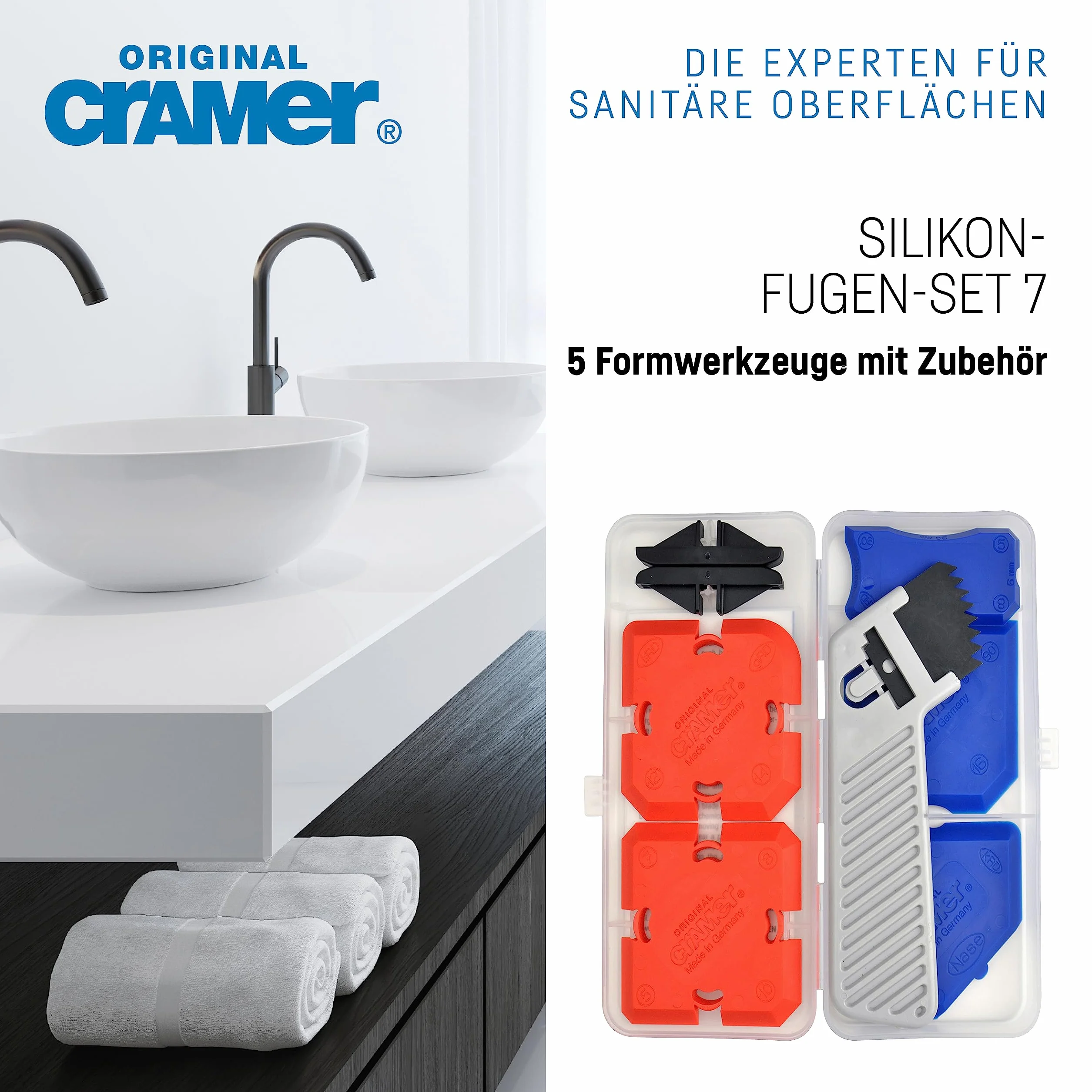 Cramer 40407 - Set di profili per fughe e silicone