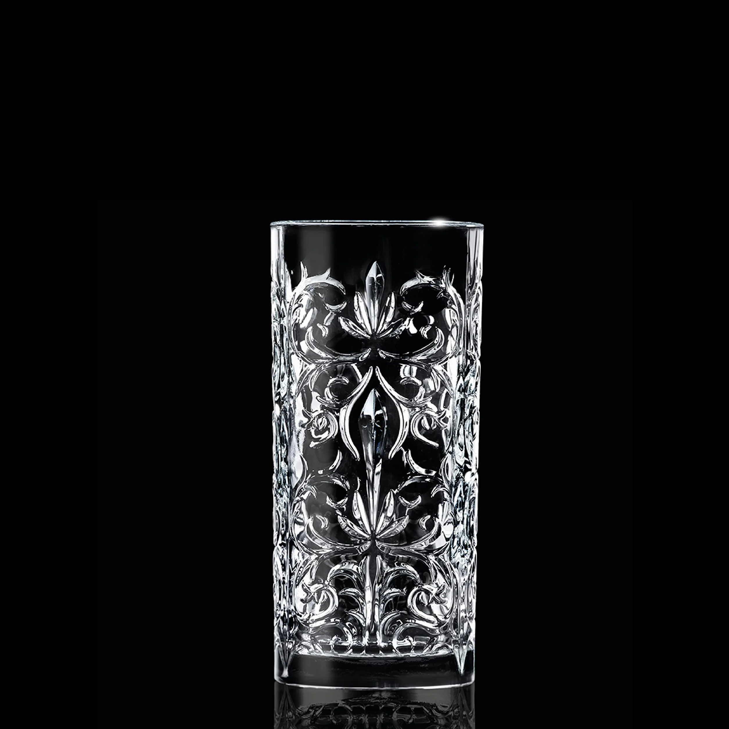 RCR Cristalleria Italiana Linea Tattoo Bicchieri da Acqua Cocktail Vetro Moderni Set 6 Bicchieri Cristallo 37 Cl