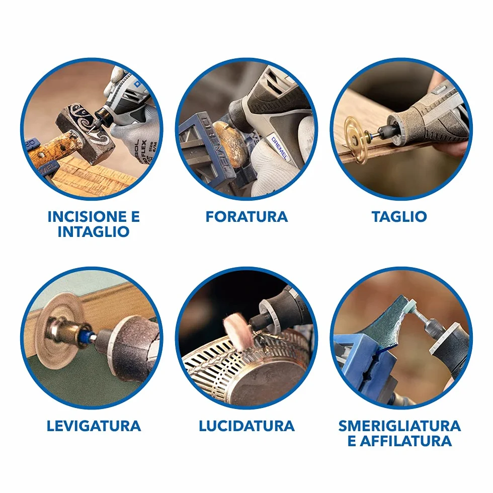 Dremel 4250 Multiutensile 175 W, Kit Multiutensile con 35 Accessori, Motore da 175 W con Electronic Feedback, Velocità Variabile 5.000-35.000 giri/min