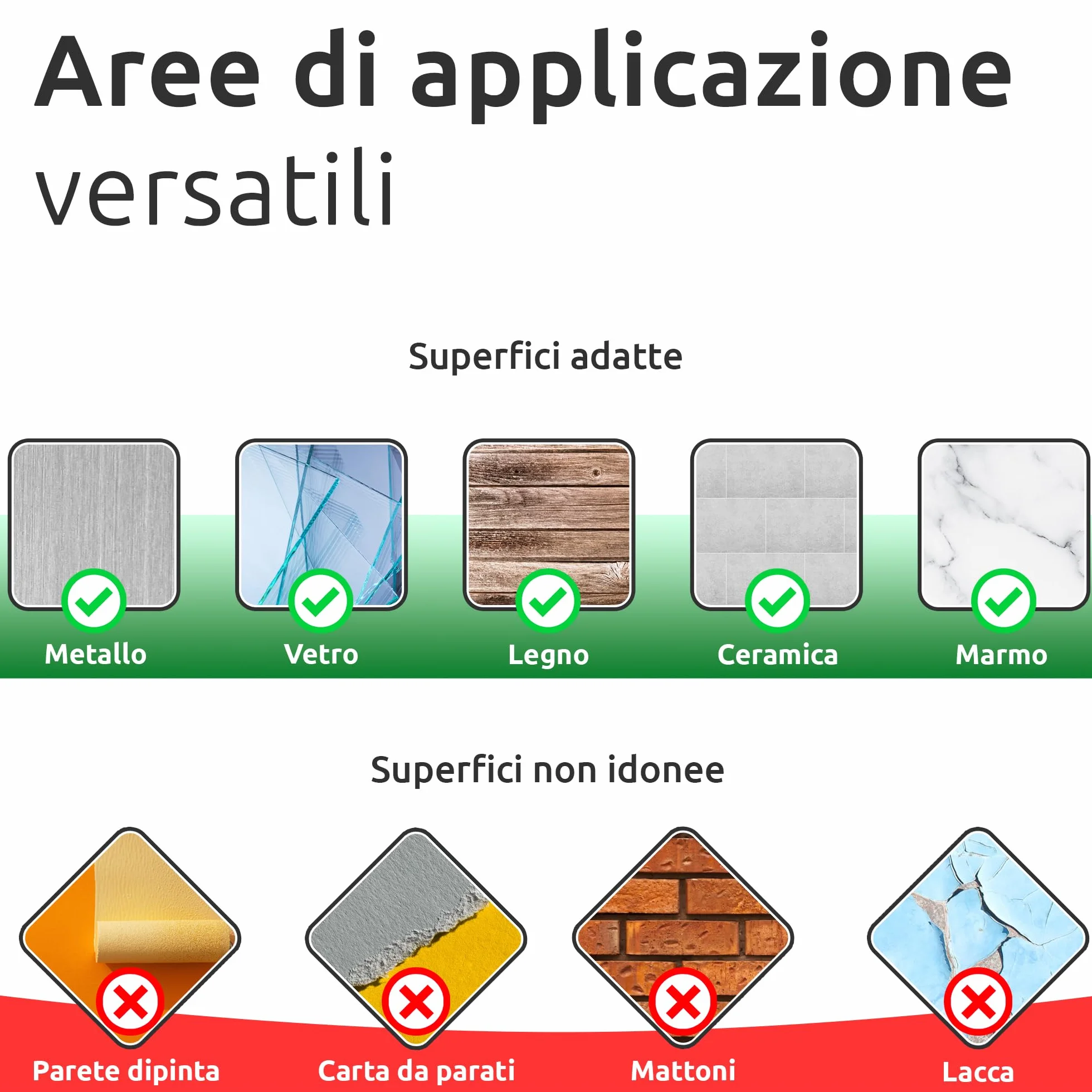 ECENCE Ganci Adesivi 2x, Appendi asciugamani cromo portasciugamani in Acciaio Inox, Gancio autoadesivo