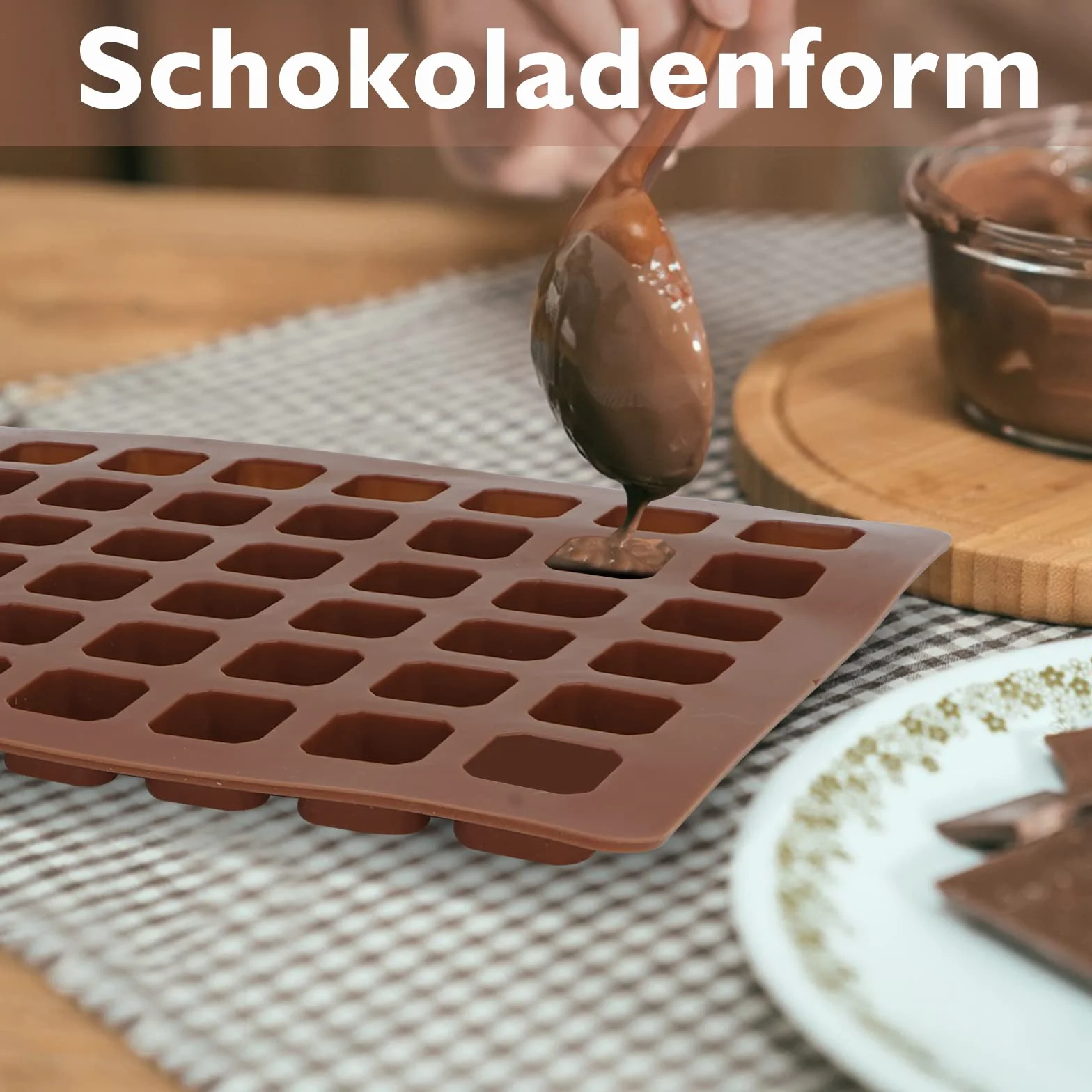 Seifenprofis - 48 lettere (A-Z), numeri e caratteri speciali – stampo in silicone per sapone, cioccolato e altre creazioni (24 x 18 x 1,5 cm)