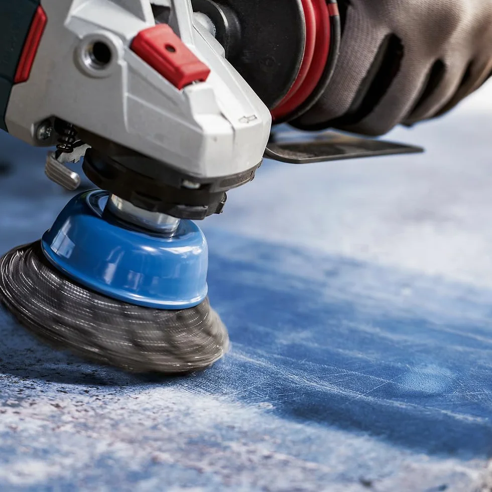 Bosch 1x Spazzola a tazza PRO Metal heavy piccole, filetto M14 (per Acciaio, Ø 75 mm, Professional Accessorio Smerigliatrice angolare piccola)