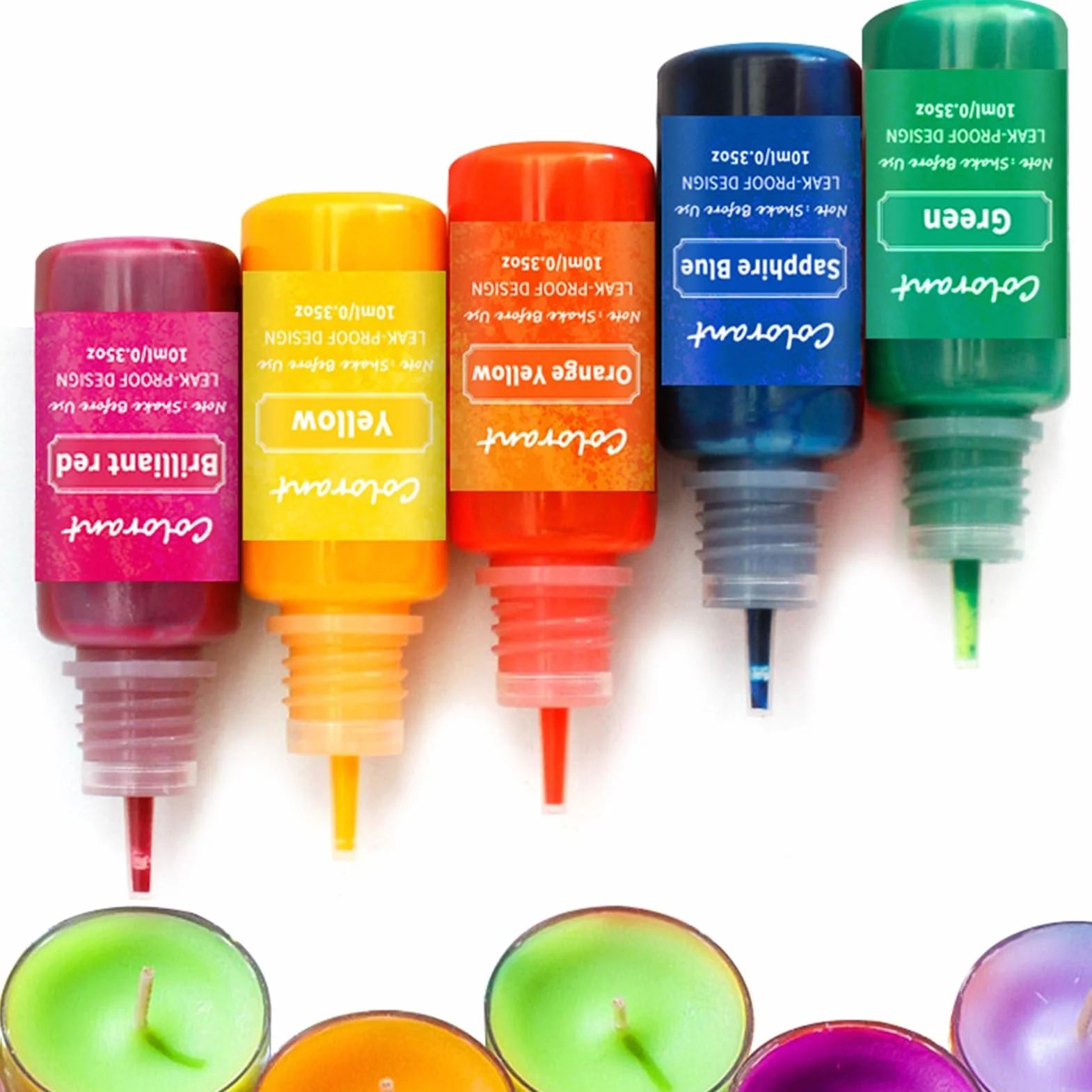 Tintura per candele, 16 colori, per cera di soia, a base di olio, altamente concentrato, per la realizzazione di candele, tintura liquida per candele da sciogliere, colori per candele per realizzare