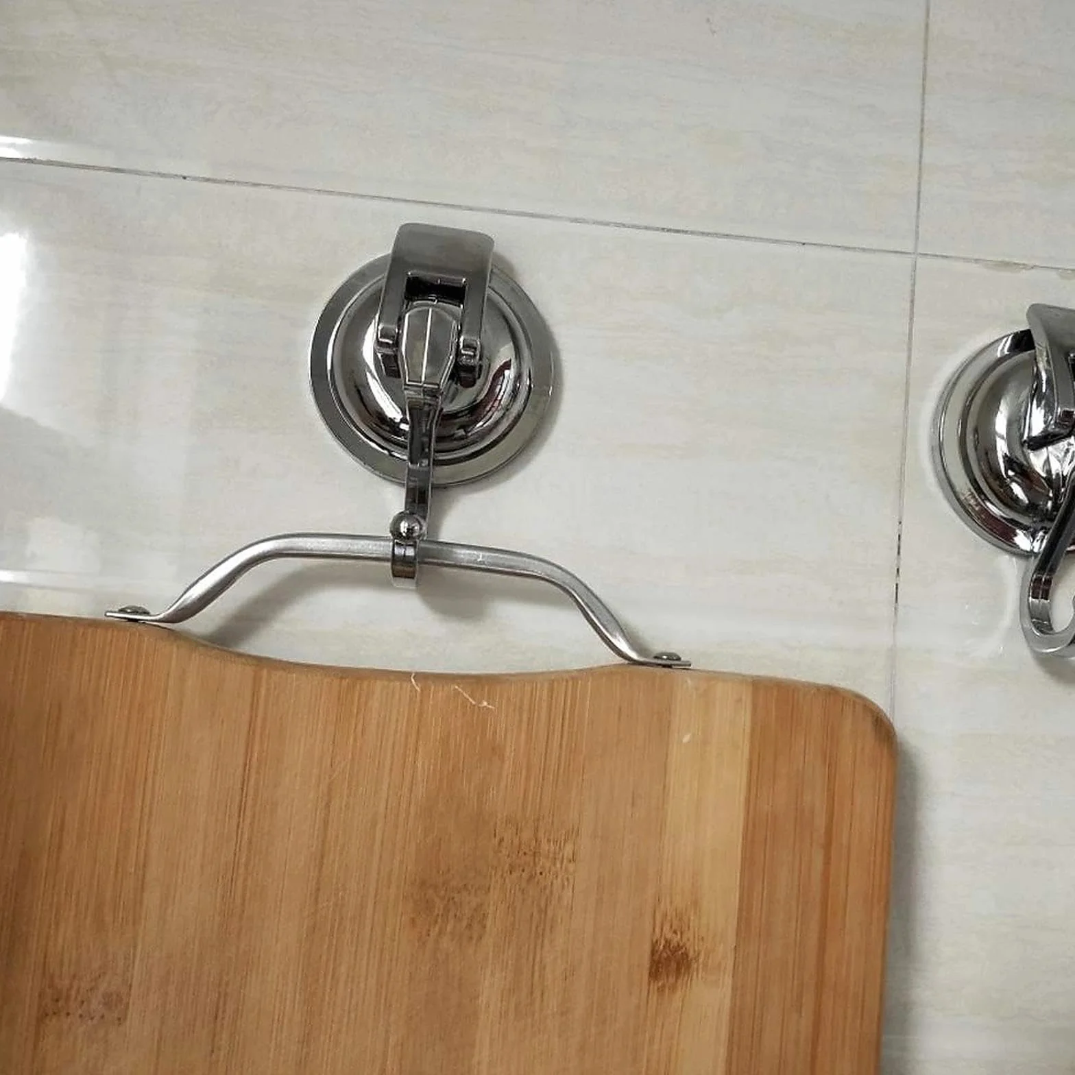 Ganci a ventosa autoadesivi argento confezione da 2