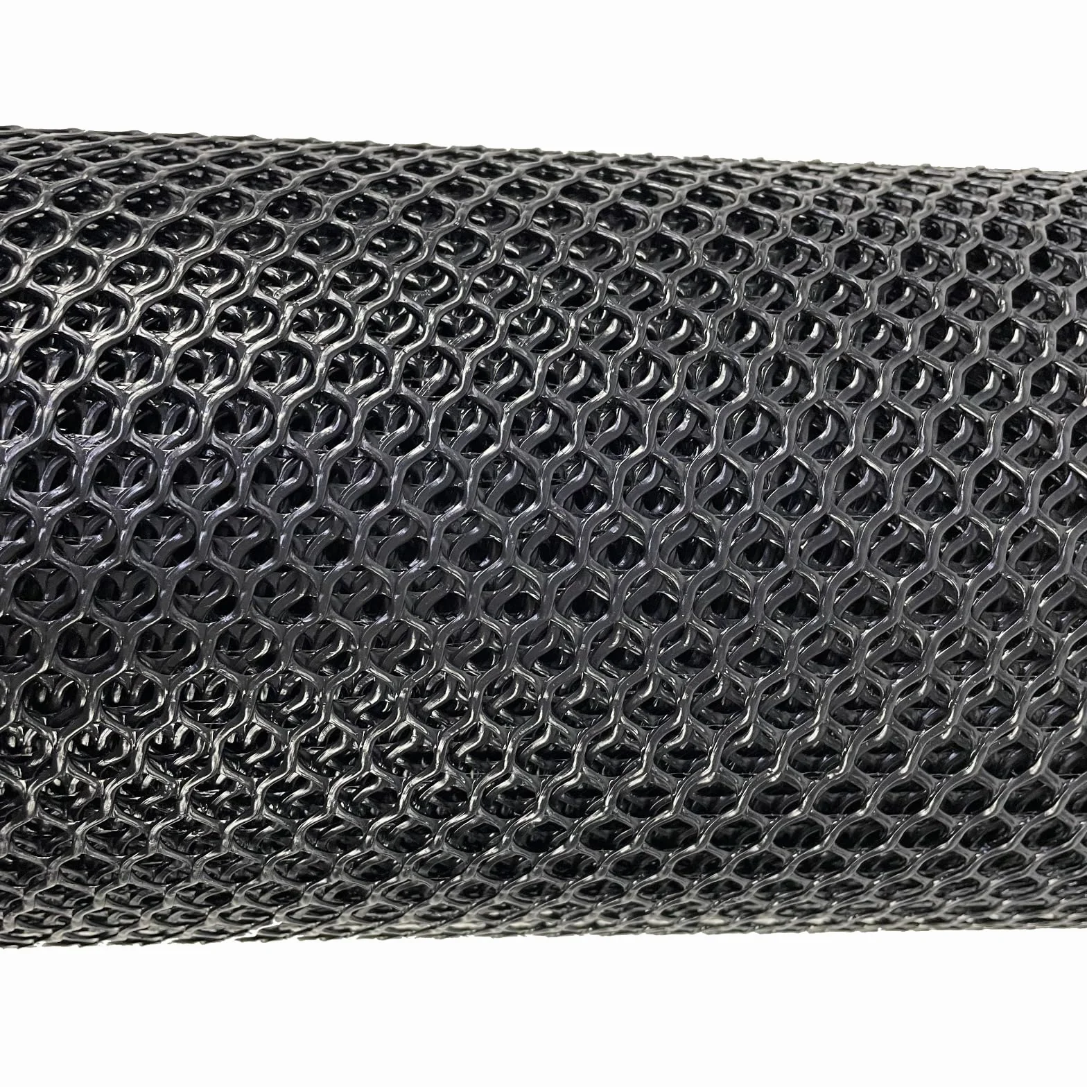 Baki Rivestimento per mensole da bar, in rete di vetro, bianco e nero, 60 cm x 10 m, colore: nero