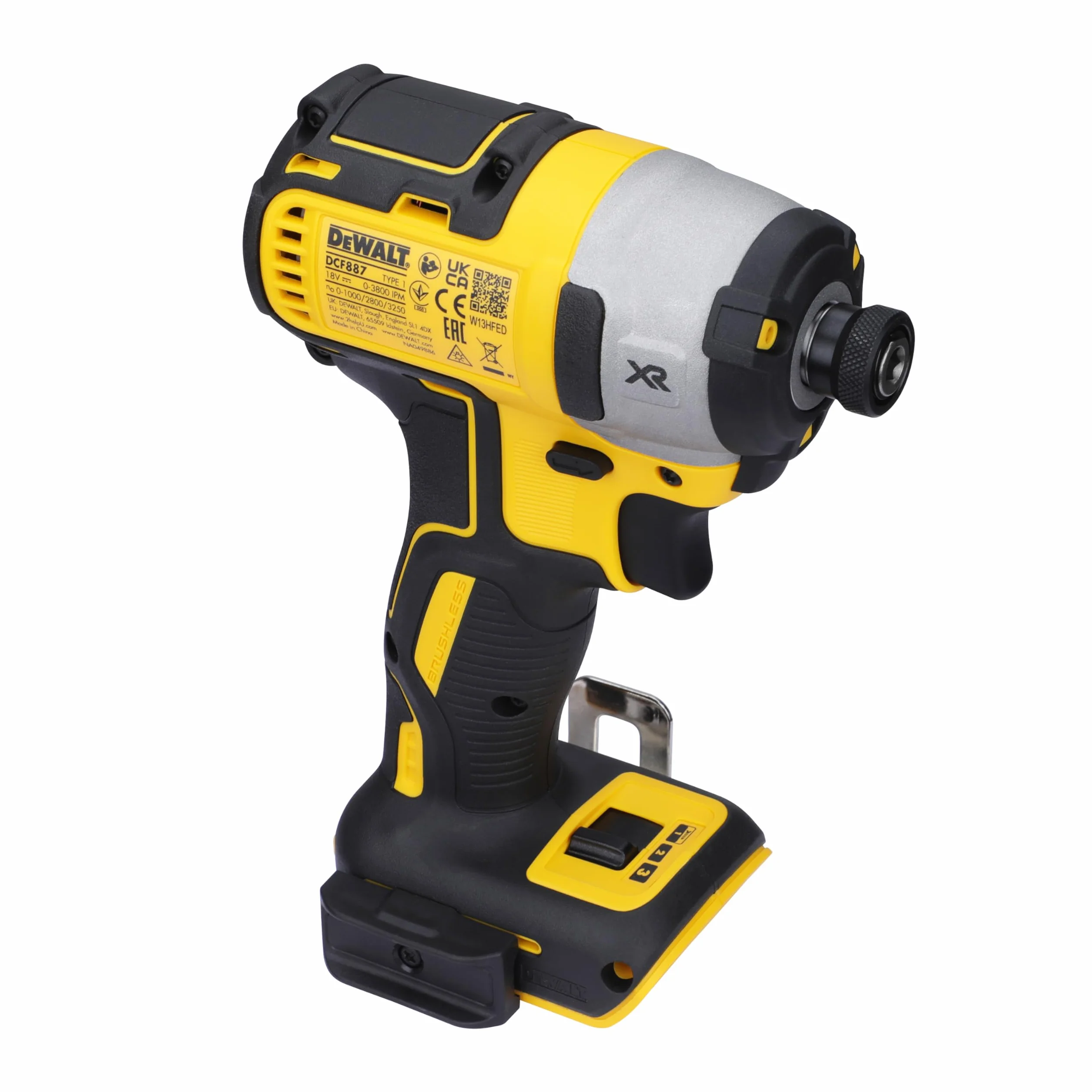 DEWALT DCF887N XR Avvitatore a percussione a 3 Velocità, 18 V, 18 W, Unità Multipla