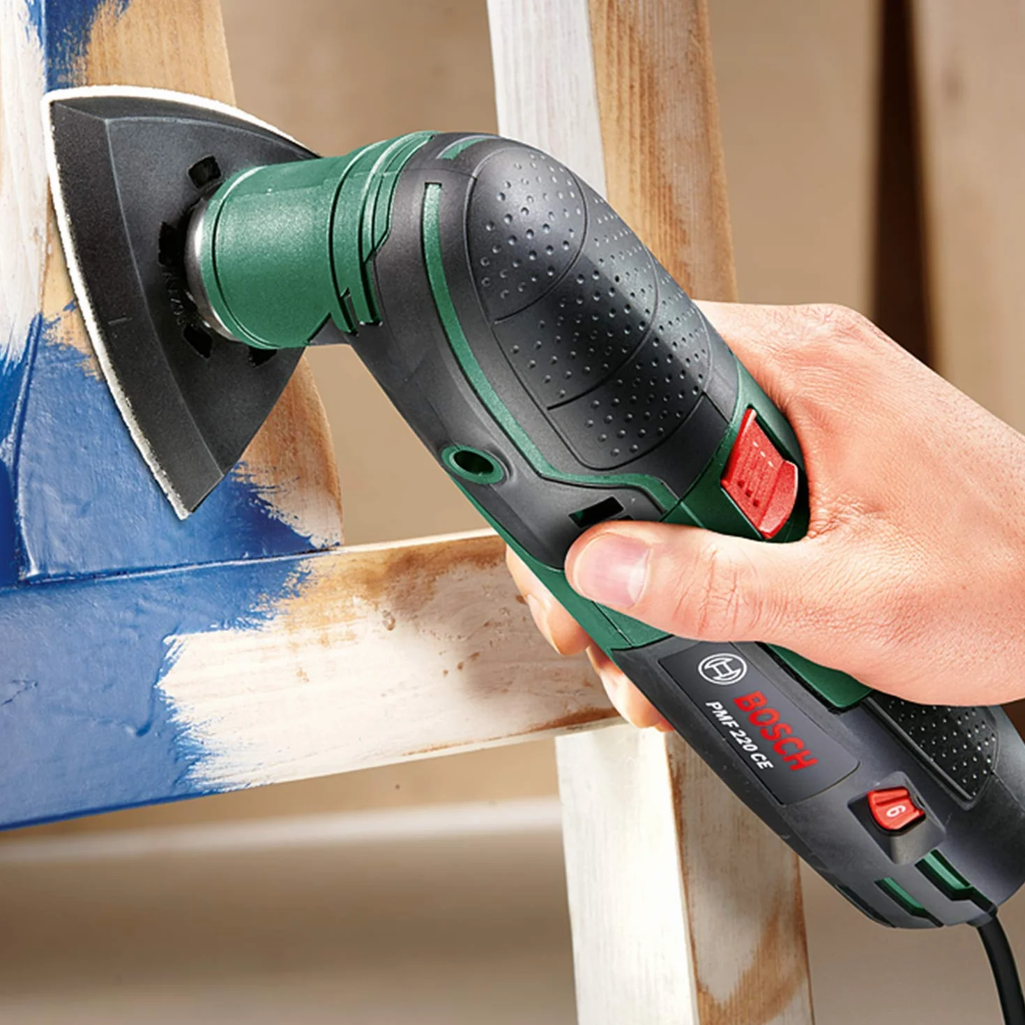 Bosch Home and Garden PMF 220 CE Utensile Multifunzione, W, 220 V, Schwarz, Grün