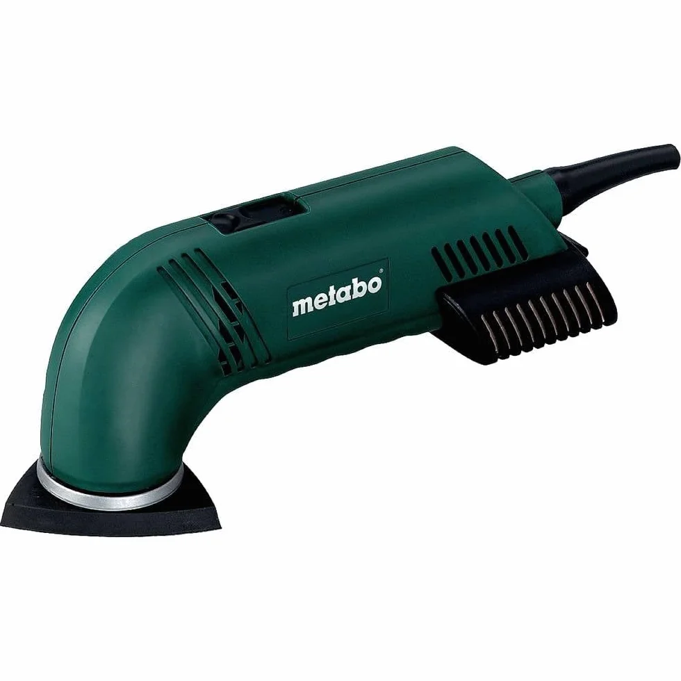 Metabo Smerigliatrice triangolare DSE 280 Intec (600317500) valigetta in plastica, piastra abrasiva, misura angolo ad angolo: 93 mm, numero di oscillazioni a vuoto: 14000-22000 /min, numero di