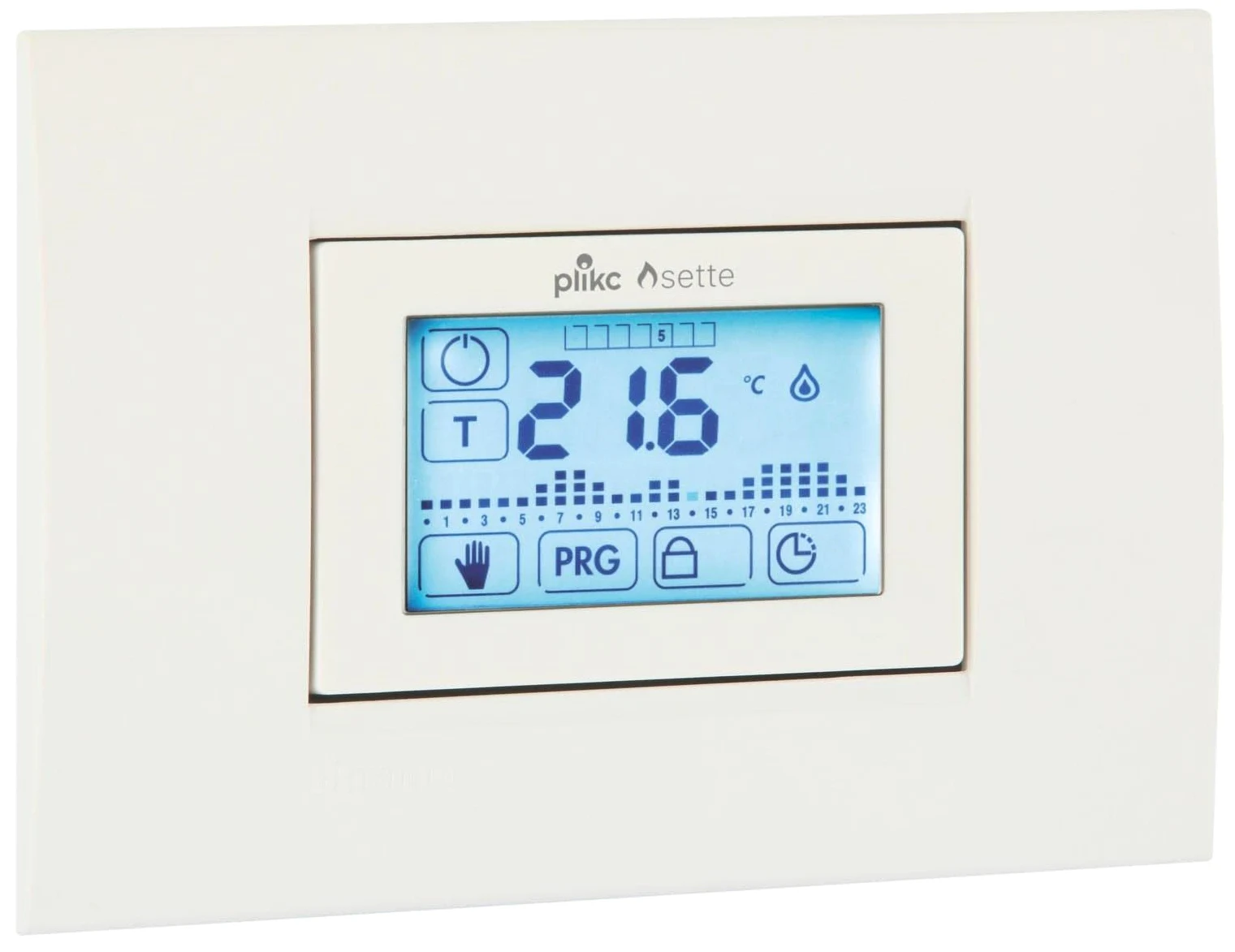 Cronotermostato Touch Screen Settimanale da Incasso a Batterie - Plikc Sette - PLK267608