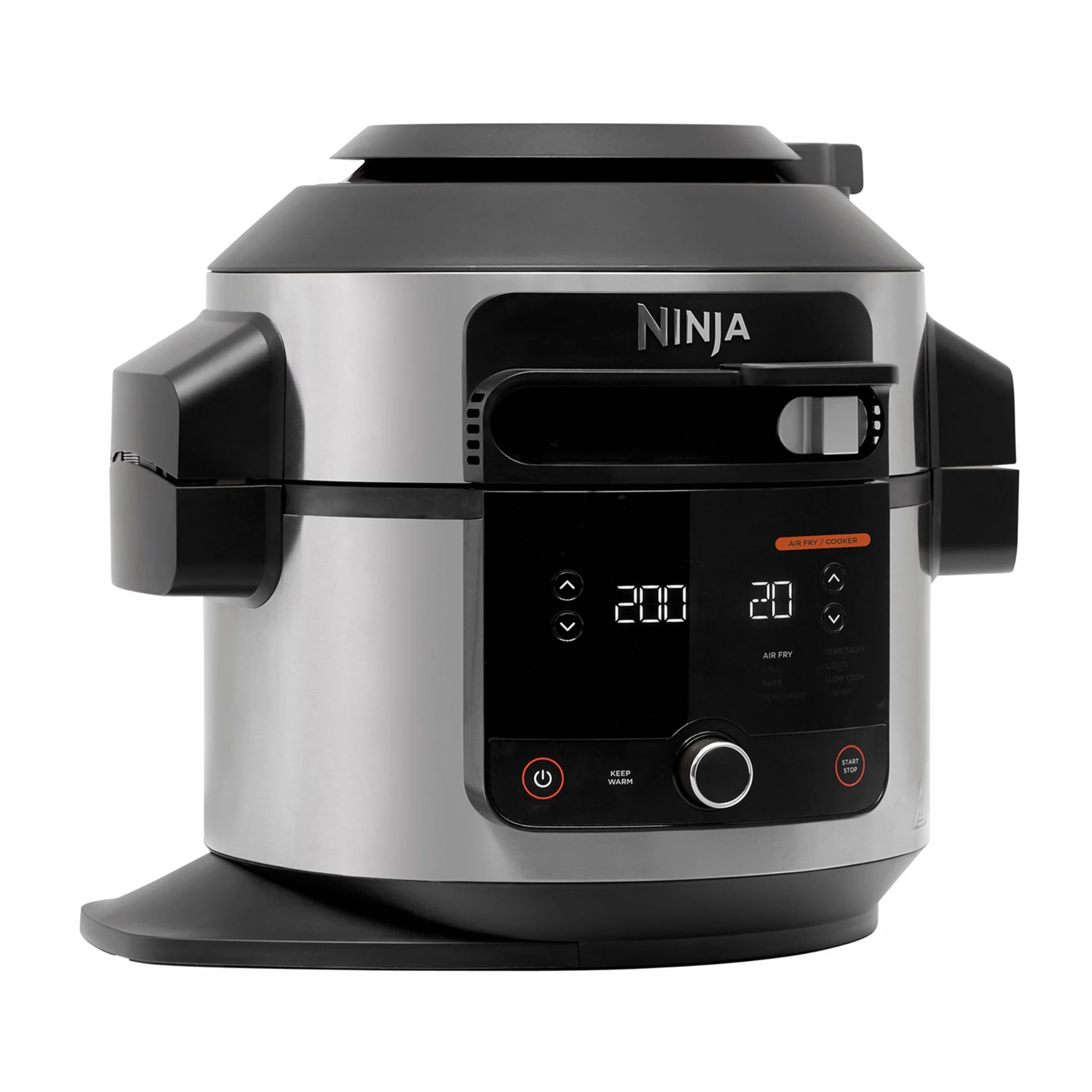 Ninja Foodi Multicooker con Coperchio SmartLid, 11 Funzioni di Cottura Intelligente, 6L, Pentola a Pressione, Friggitrice ad Aria, Cottura a Vapore, Lenta, al Forno, Griglia, Acciaio Inox, OL550EU