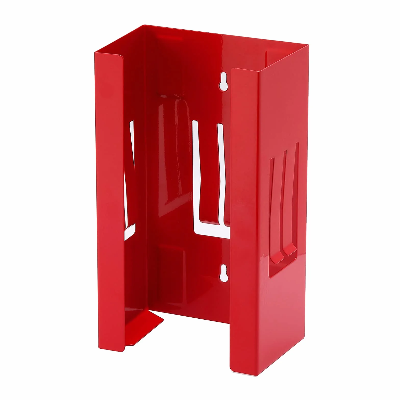 CASOMAN Dispenser magnetico per guanti/tessuti, Capacità 3,6 kg, Supporto da parete per dispenser per guanti rossi, Supporto per vano portaoggetti, Supporto per vano portaoggetti magnetico