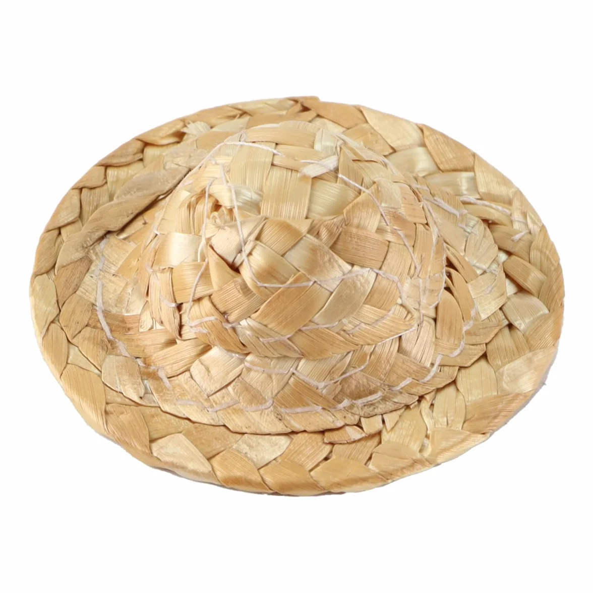20 Mini cappelli intrecciati in miniatura Cappelli di paglia per lavoro a maglia Casa delle bambole Decorazione cowboy Bambole Piccoli cappelli per artigianato Natale Costume Festa
