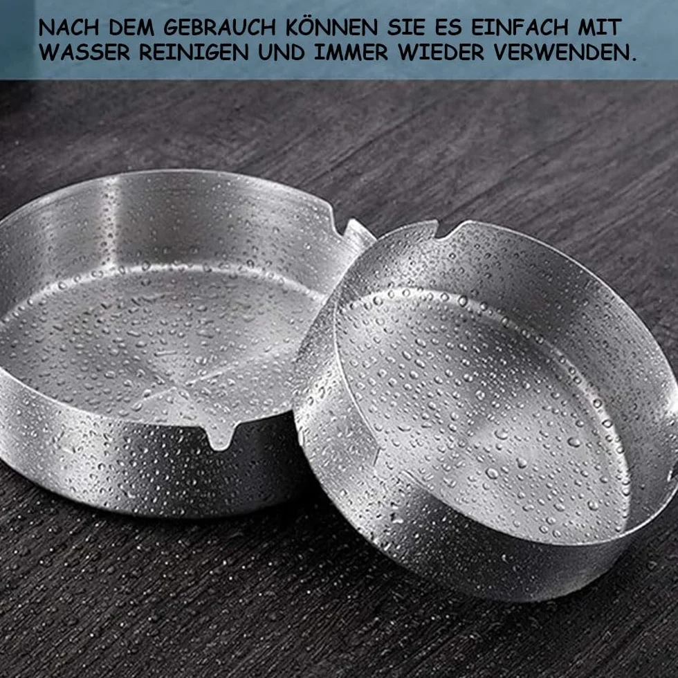 Set da 6 pezzi in acciaio inox rotondo per ristoranti bar esterno