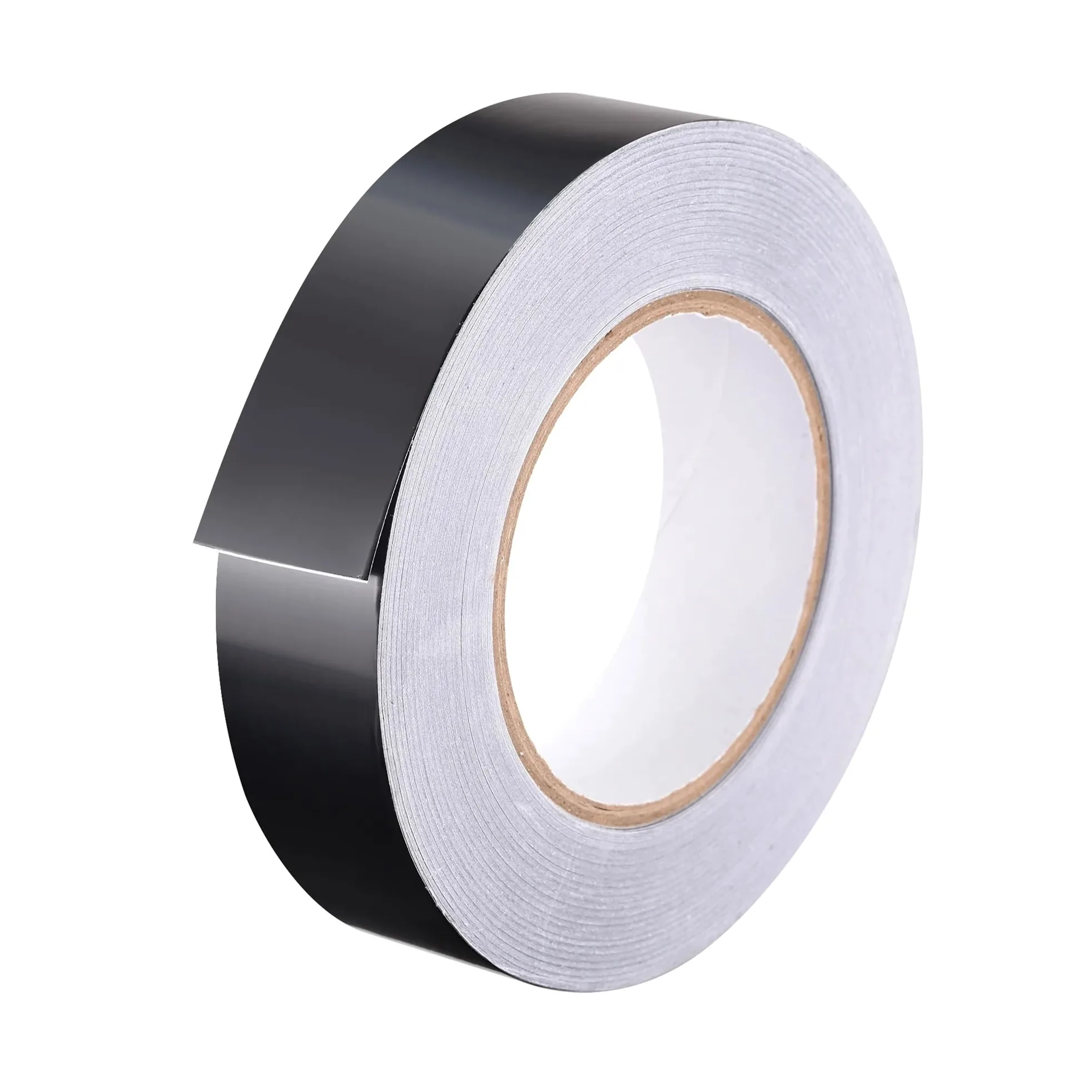 Rotolo di nastro in foglio di alluminio, Nastro isolante in foglio di alluminio autoadesivo nero for sigillatura ad alta temperatura 10-55 mm | 55mm