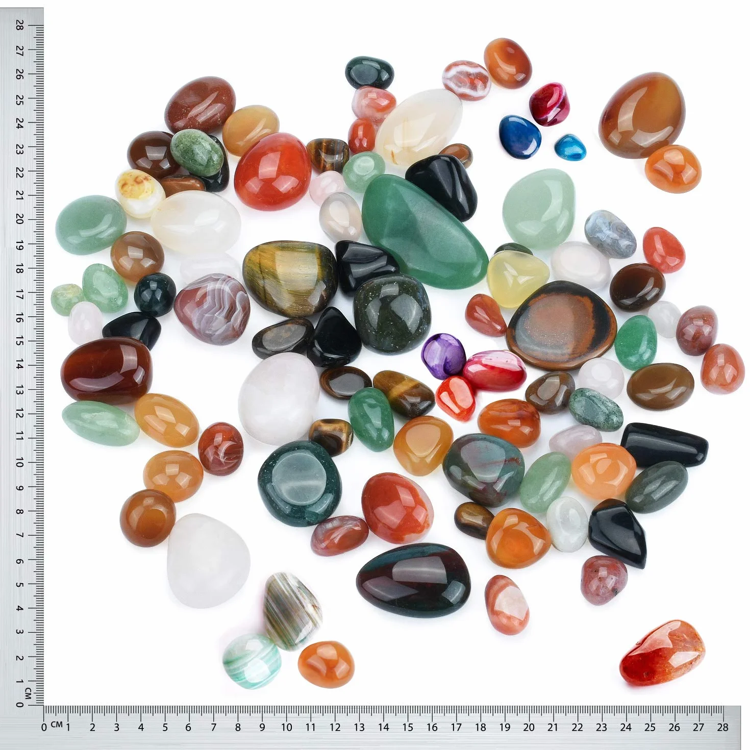 Kit Oltre 60 Pezzi Mini Pietre Naturali per Gioielli Fai-da-Te Circa 180g