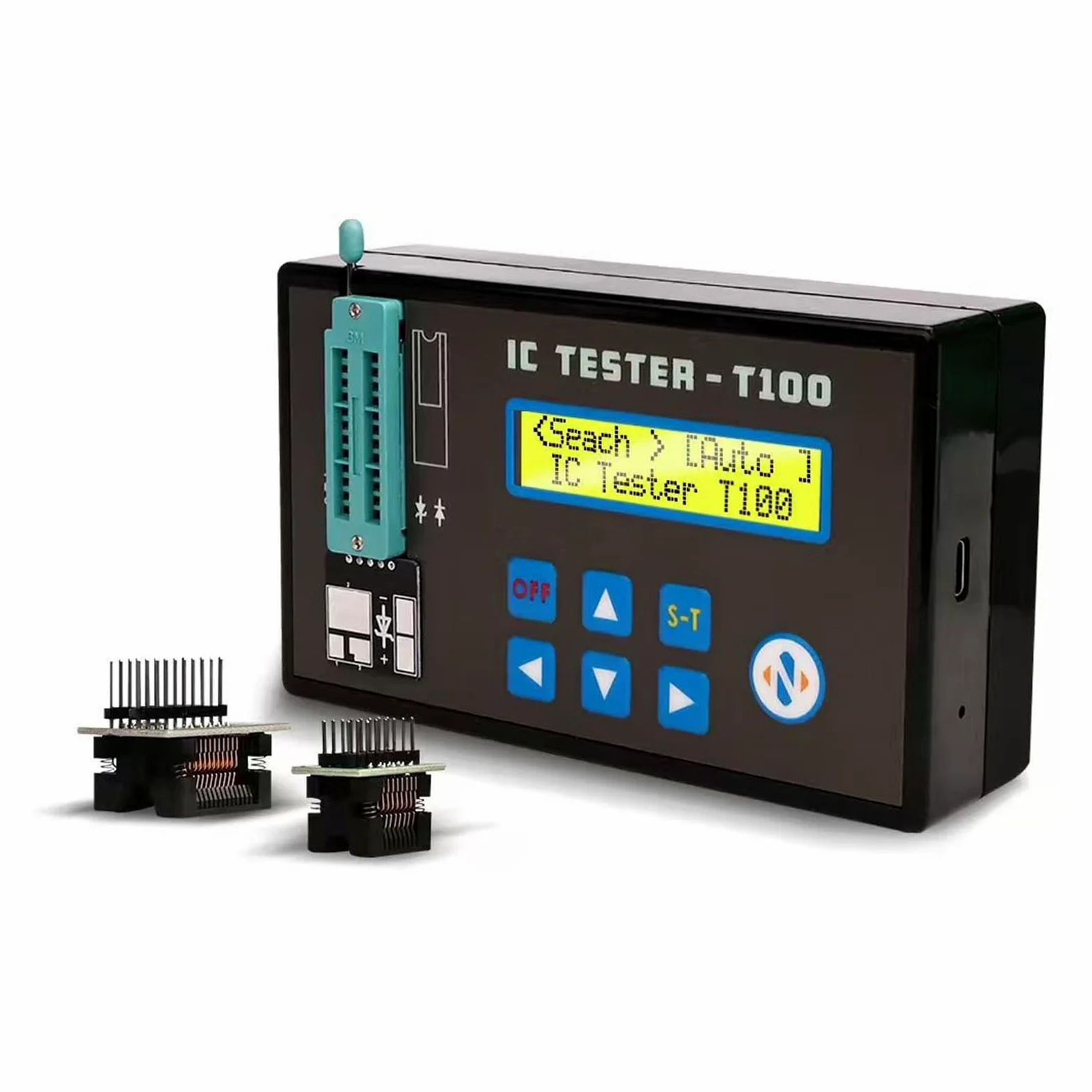 Tester per Circuiti Integrati Misuratore di Transistor IC Multifunzionale per Ingegneri Microelettronici ABS 2 unità