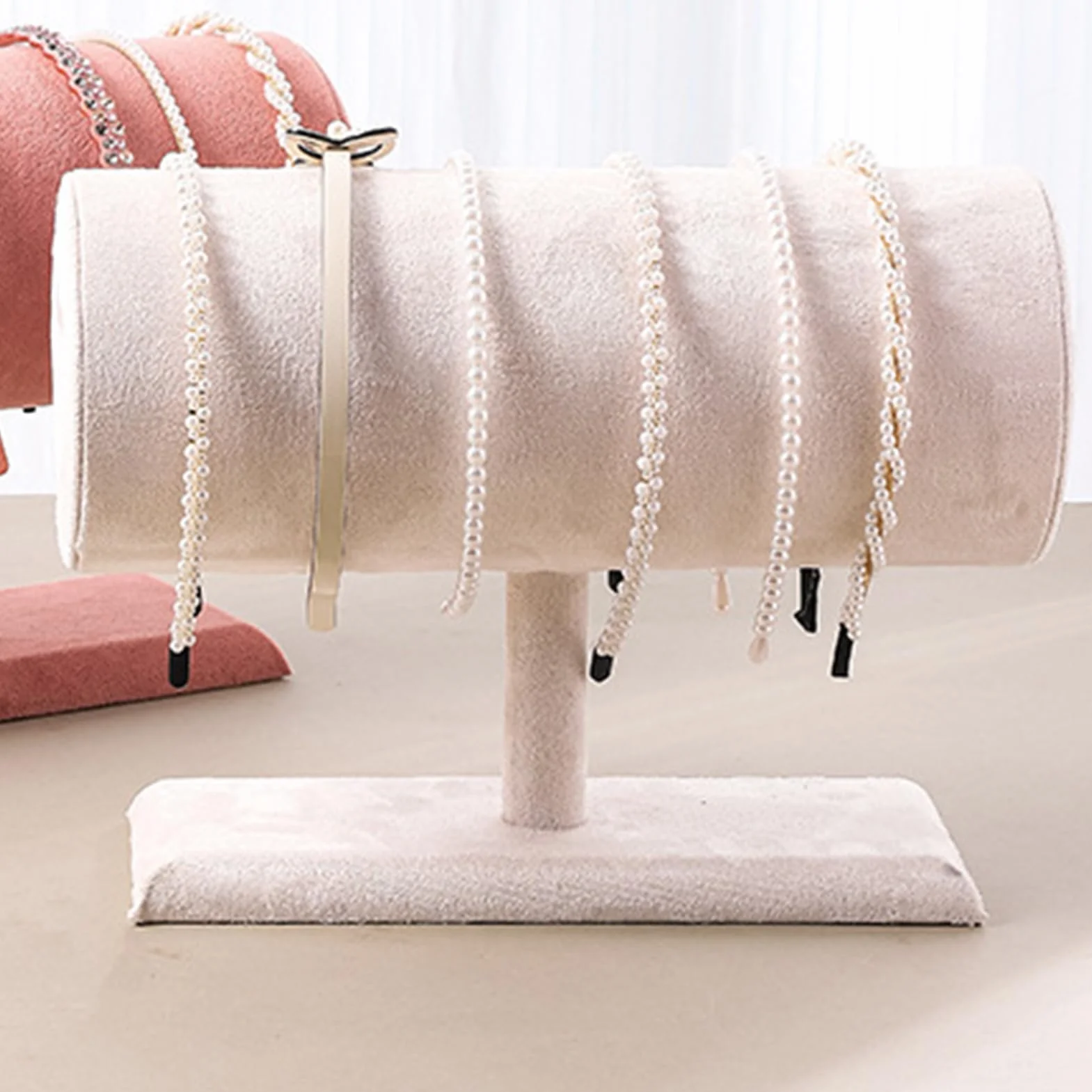 Portadiademas organizer in velluto per gioielli da donna scaffale decorazione casa