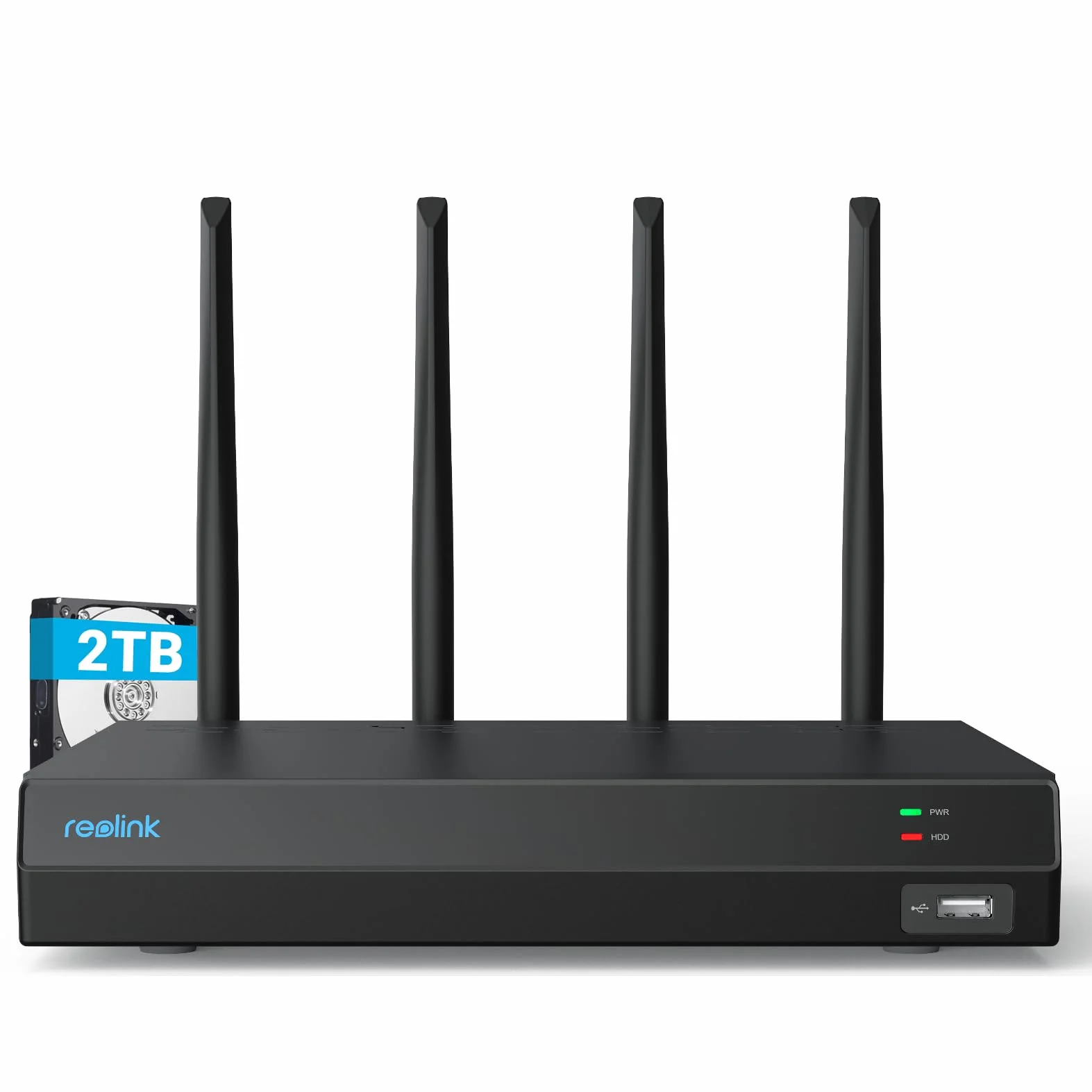 Reolink RLN12W NVR 4K 12CH Dual-band Wi-Fi 6 HDD 2TB H.265 Ricondizionato