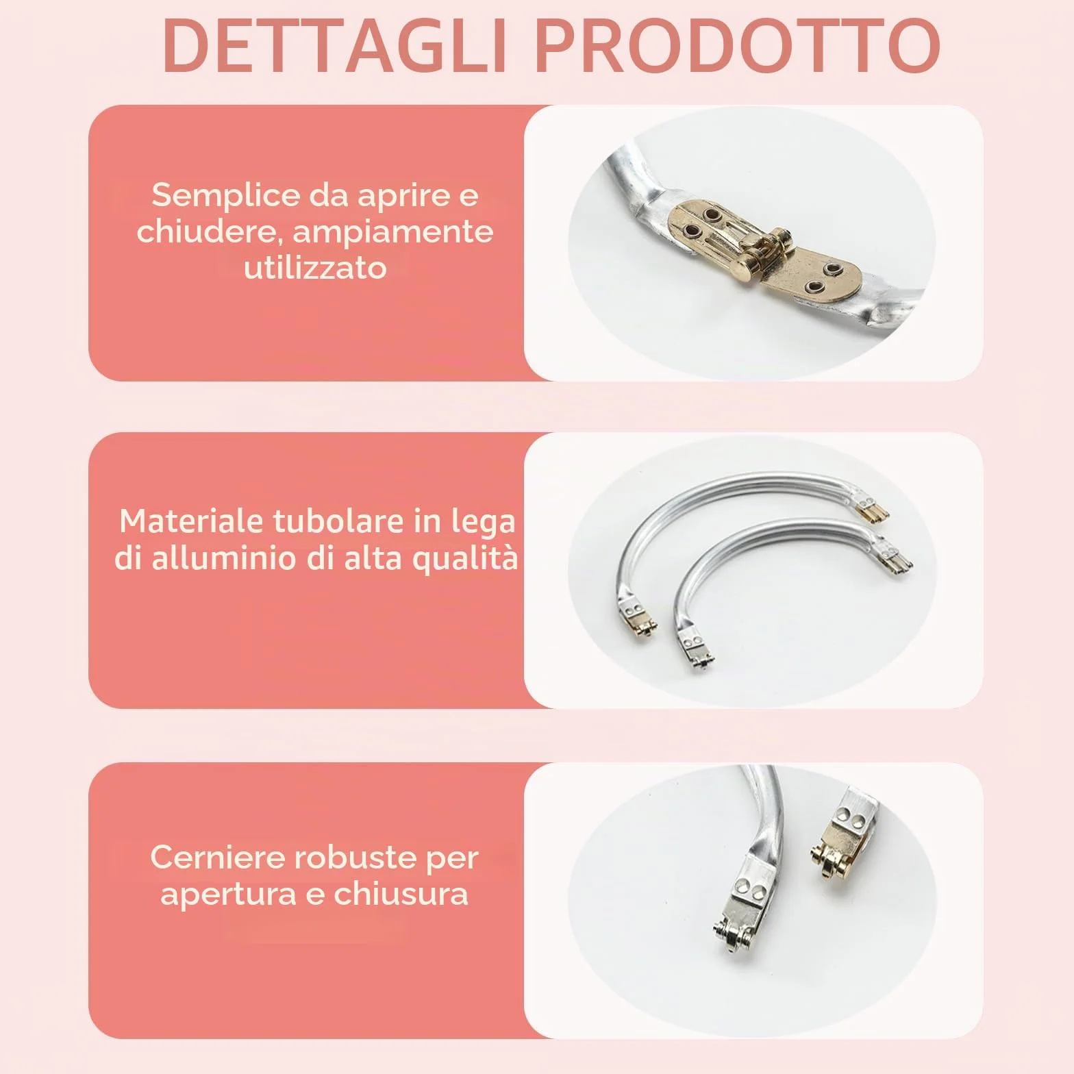 4 Pezzi Chiusura Borsa Uncinetto, 19cm Chiusura clic clac per Borse Clutch per Borse Uncinetto Alluminio per Borsa Frizione Artigianato Progetti Accessori per Borse Fai da Te