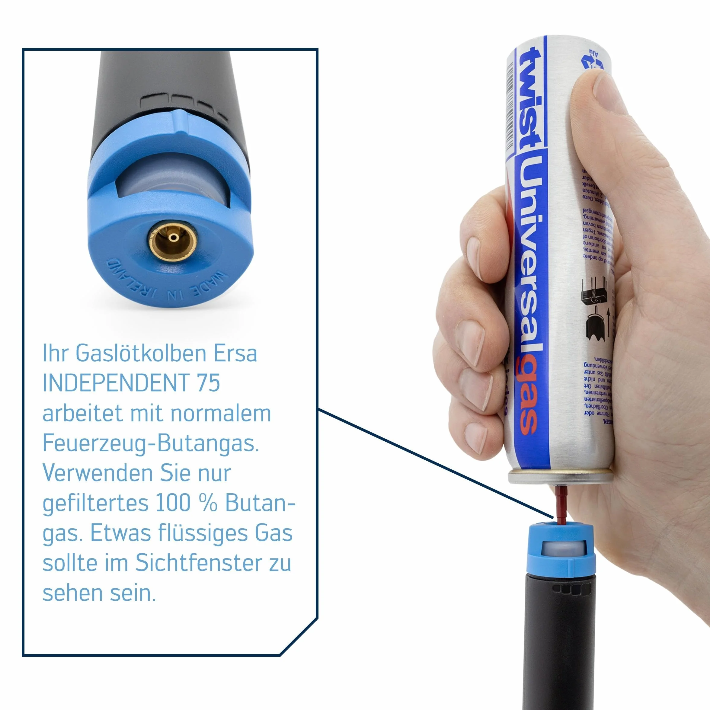 Ersa, OG074000, Set per saldatura a gas 75 15-75W con accensione piezoelettrica