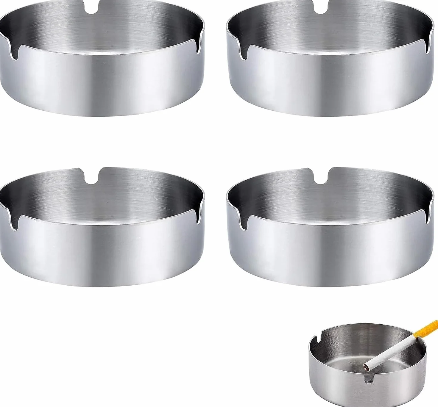 Posacenere da Esterno in Acciaio Inox 16 Rotondi