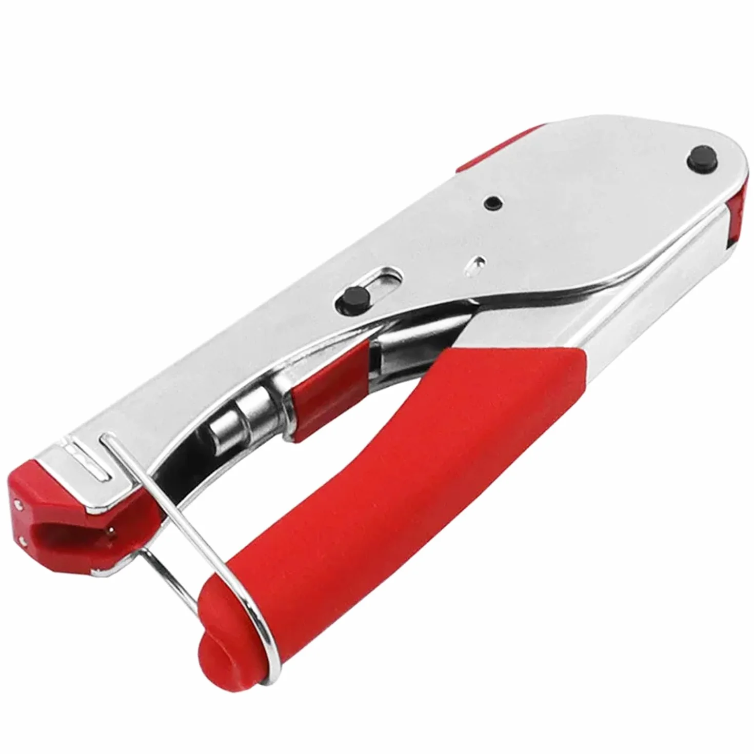 Greluma 1 Pz Pinza crimpatrice per cavi coassiali RG59/RG6 tipo F, pinza spelafili per compressione coassiale