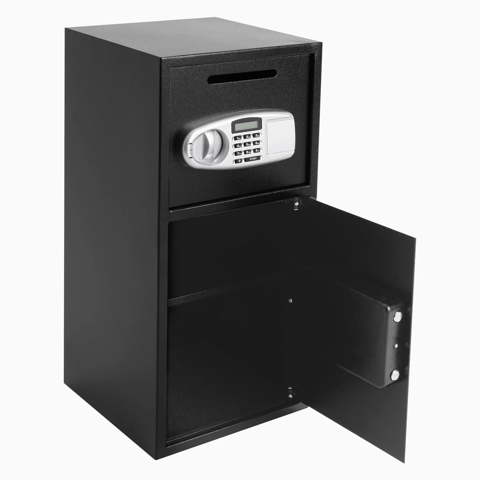 Cassaforte con chiave, grande cassaforte per mobili, 35 x 35 x 75 cm, per denaro, documenti, gioielli