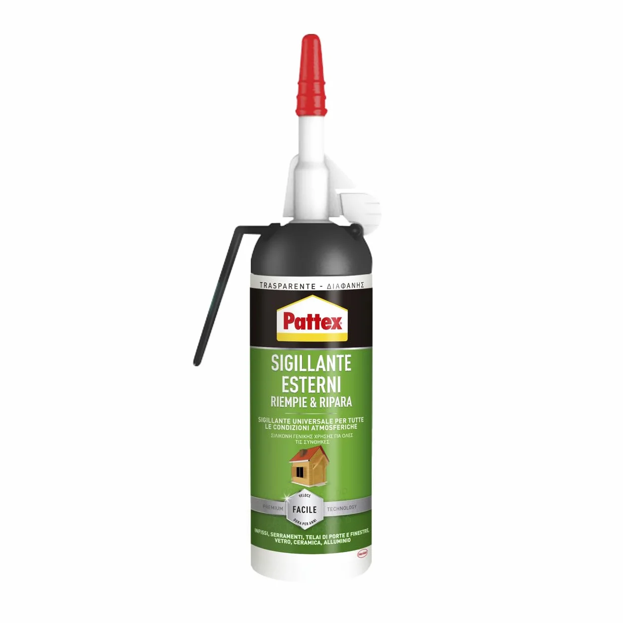 Pattex Sigillante Acrilico per Esterni, Riempie e Ripara, Sigillante Universale, per Interni e Esterni, Sigillante Impermeabile, Verniciabile e Resistente, Facile da Lisciare, Facile da Usare