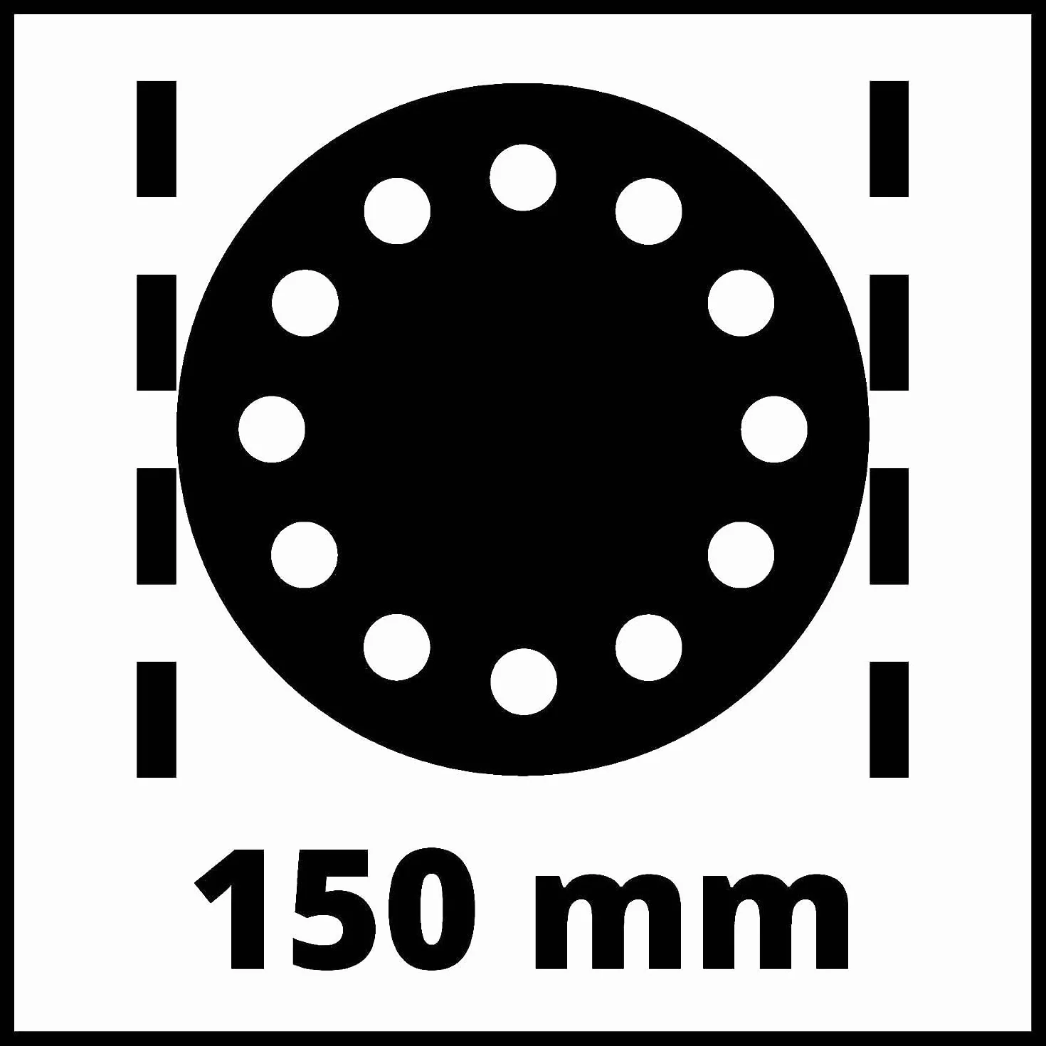Einhell TC-PE 150 Smerigliatrice Rotorbitale Pneumatica diam. Platorello 15 Mm Incl. 6 Carte Abrasive Raccordo Rapido