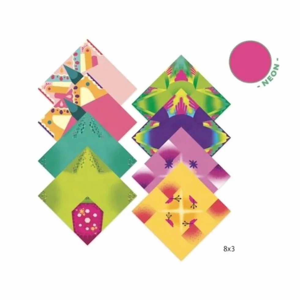 DJECO - Papiroflessia Origami Tropici (min. 2 u.) Bambole e Figure, M (DJ08754)