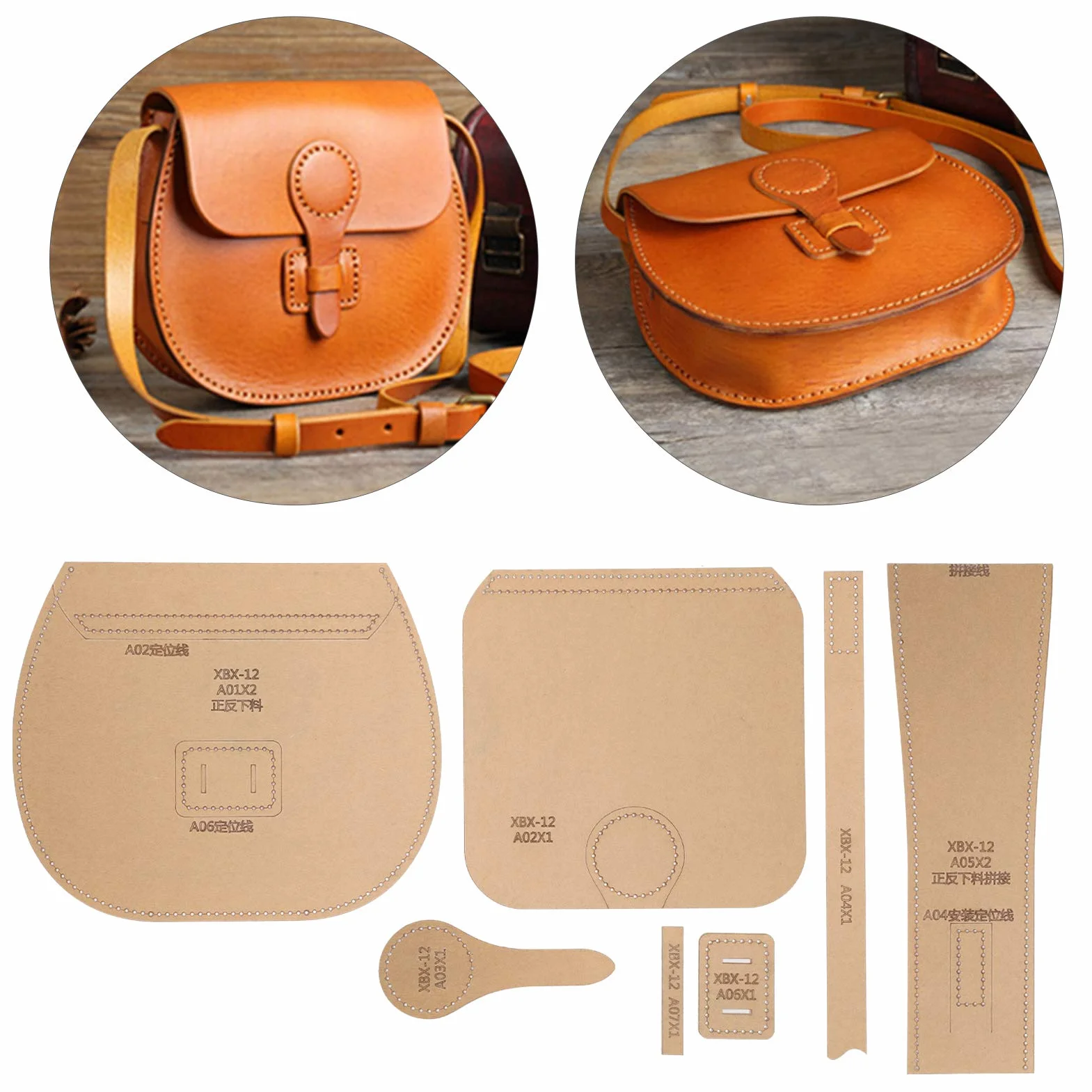 Modello Acrilico Stampo Modello Artigianale in Pelle di per Borsa a Tracolla, Borsa a Tracolla Creazione di Forniture Fai-da-te con Modello Modello Trasparente per