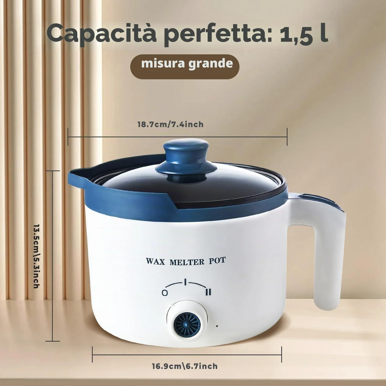 LINGQIAN Fusciera per la produzione di candele con beccuccio, pentola elettrica con stoppino, adesivo per stoppini, centraggio, cucchiaio per mescolare