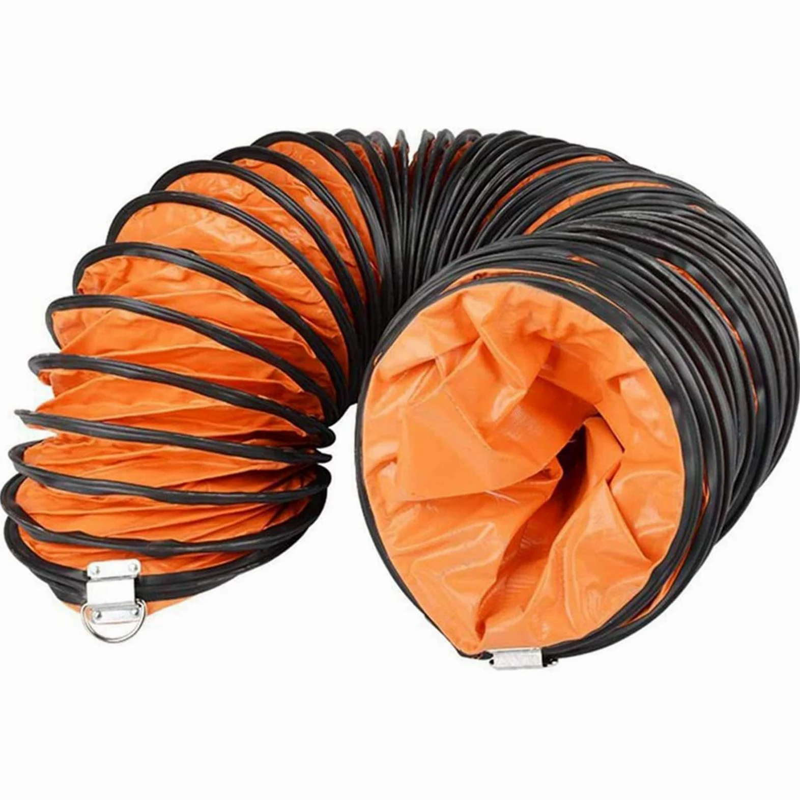Condotti Tubo Flessibile in PVC Arancione 400 mm x 200 mm, Lunghezza 10m, 1 Pezzo - Per Aerazione Domestica e Hydroponics