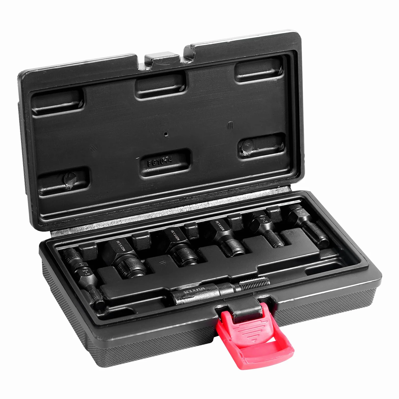 VEVOR Frese per Filettatura Metrica, Set di 7, Set di Frese per Filettatura Metrica M10 M12 M14 M18 M20 M22 Realizzato in Acciaio al Carbonio Trattato Termicamente per Riparazione della Filettatura