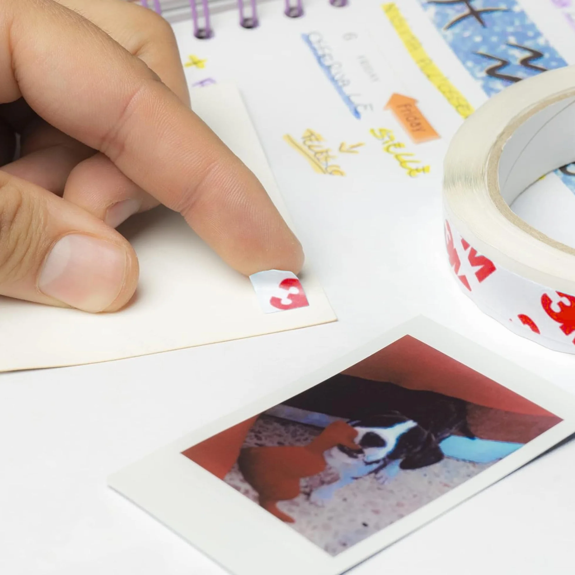 Dpm Tapes – 1000 Stickers Autoadesivi Invisibili Ultrasottili Incollaggio Foto, Album Fotografici, Pareti, Biadesivo, Antinvecchiamento, Non Ingiallisce, Senza Acidi (12 mm x 10 mm)