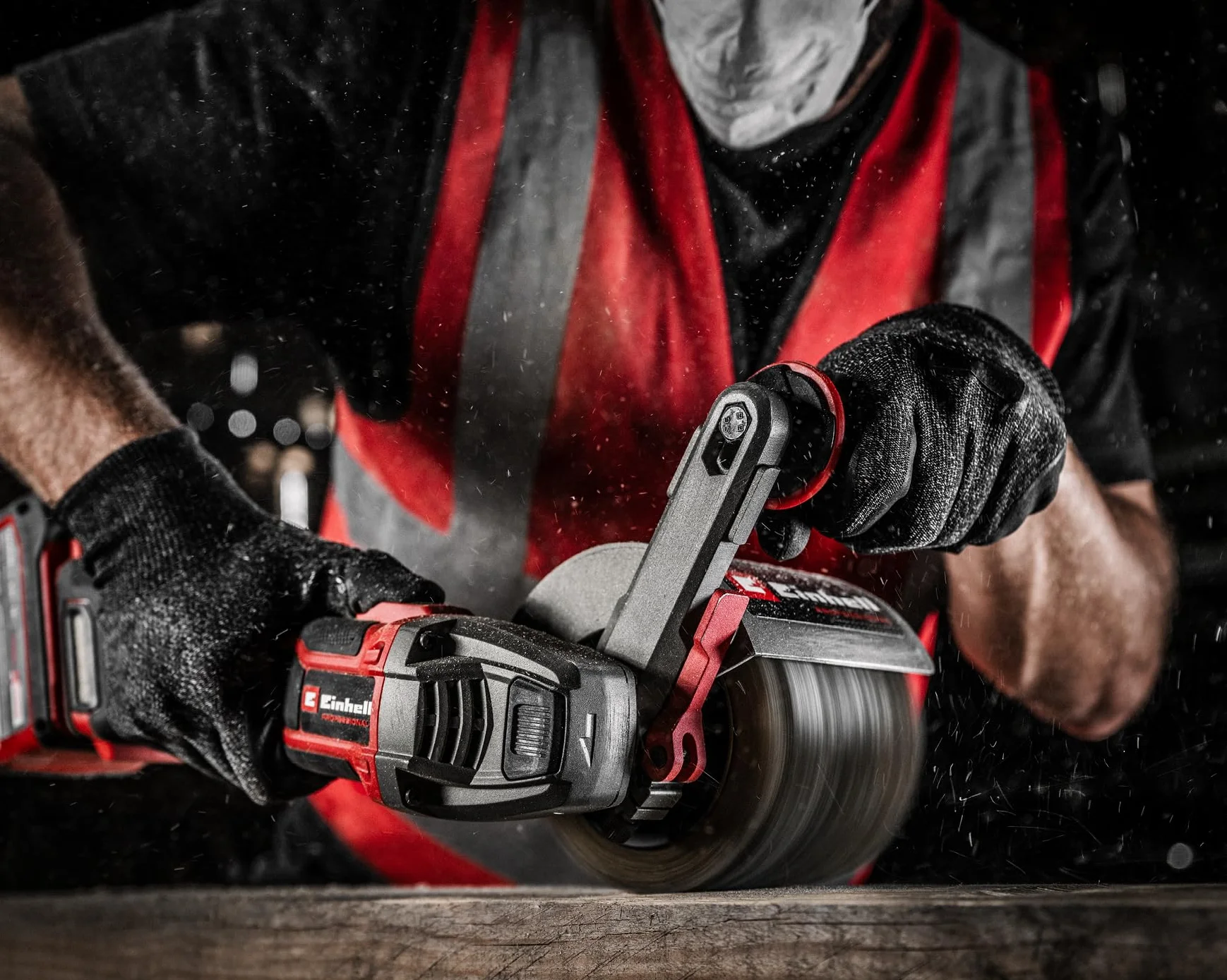 Levigatrice a spazzola Einhell Professional TP-BR 18/32 Li BL-Solo PXC 18 V 1300 W Brushless 3200 giri/min 120 mm