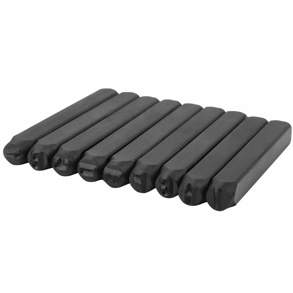 Ausla Set di Punzoni in Metallo 36 Pezzi, Lettere A-Z e Numeri 0-9 5 mm, per Incisione su Metallo Pelle Legno Plastica