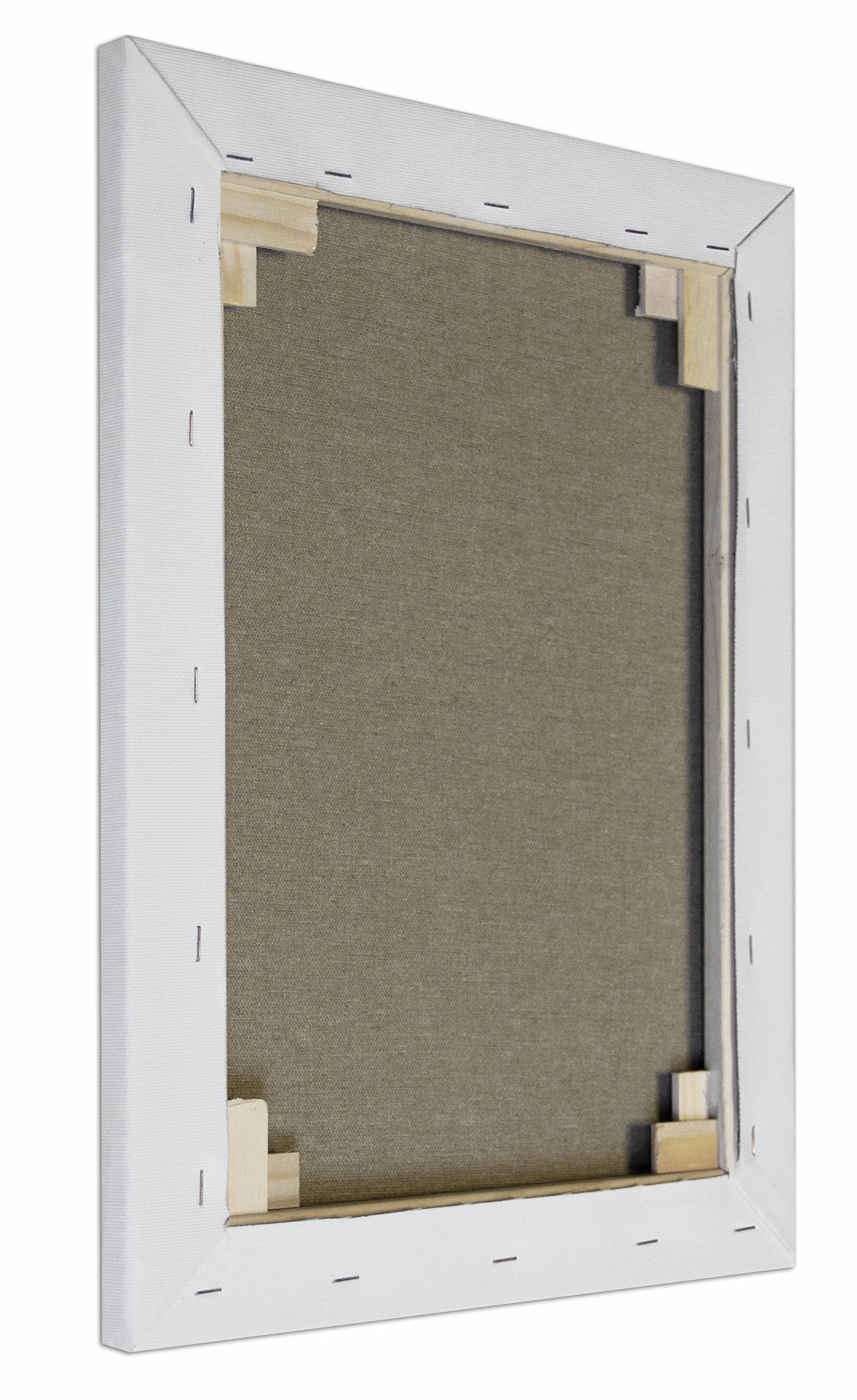 Arte & Arte 7140.0 Telaio con Tela per Pittori, Legno di Abete/Cotone, Bianco, 60x40x1.7 cm, Made in Italy