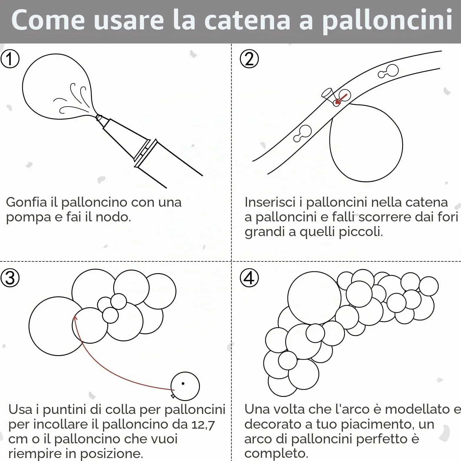 Palloncini Bianchi, 106 pezzi Kit Ghirlanda Arco di Palloncini Bianchi 5 10 12 18 pollici con Elio e Nastro per Ragazze Donne Deco Festa di Compleanno Baby Shower Decorazioni Doccia Nuziale