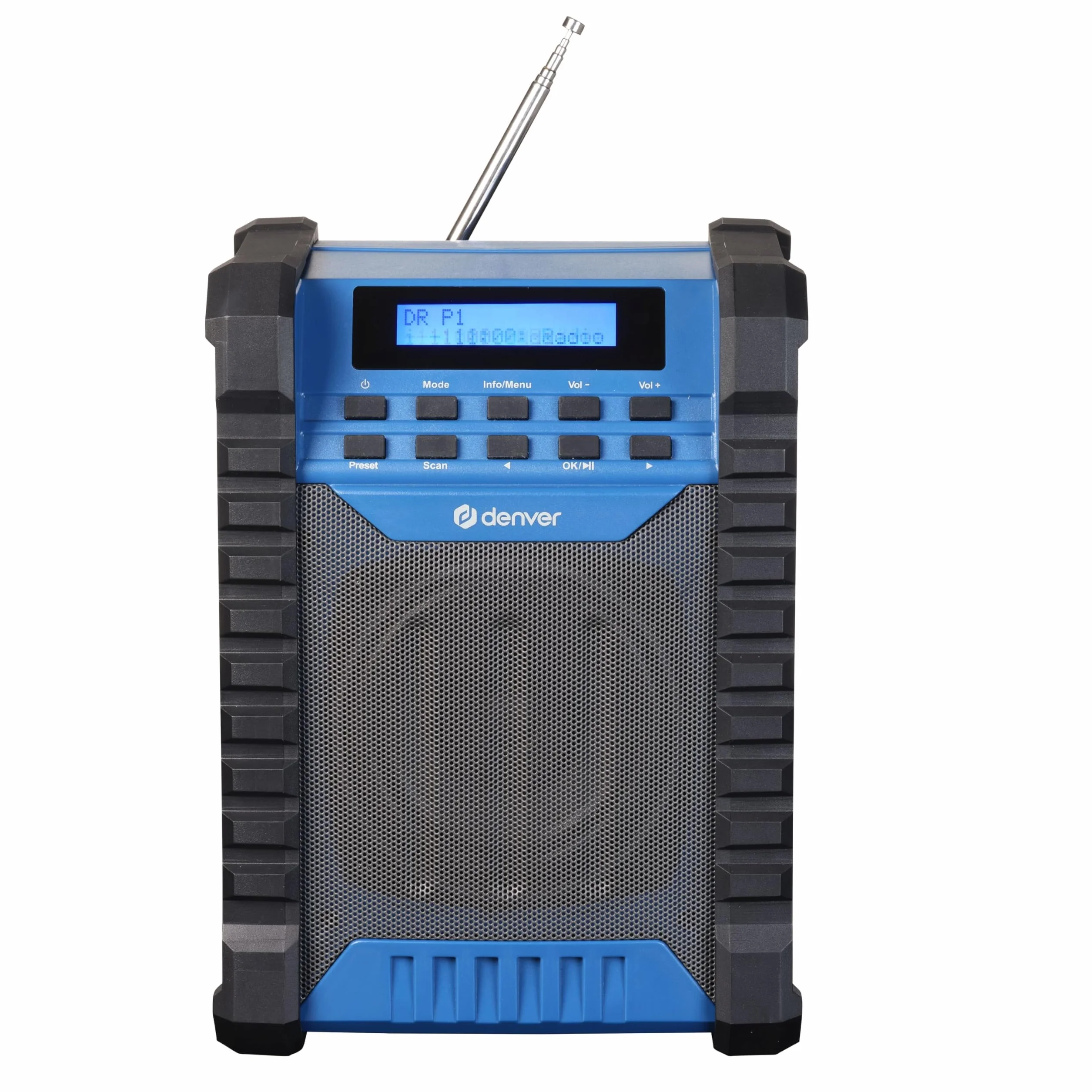Denver DAB+/FM Baustellen-Radio/BT/batteria ricaricabile WRD-60