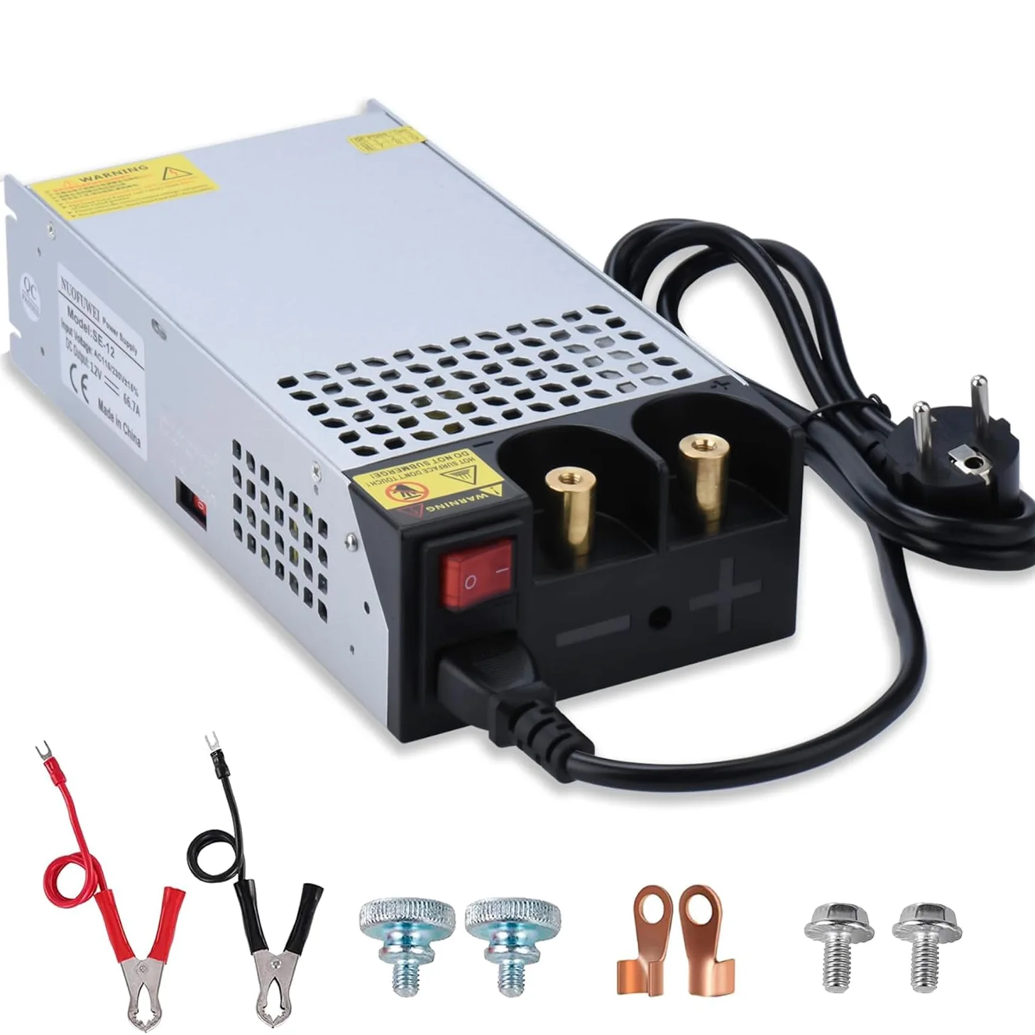 DC 12V 100A 1200W Alimentatore Trasformatore 230V AC to DC 12Volt 100A Interruttore 1200W Alimentatore per Pompa LED CCTV Telecamera Sicurezza Auto Stereo Stampante 3D e altri 12V Dispositivi