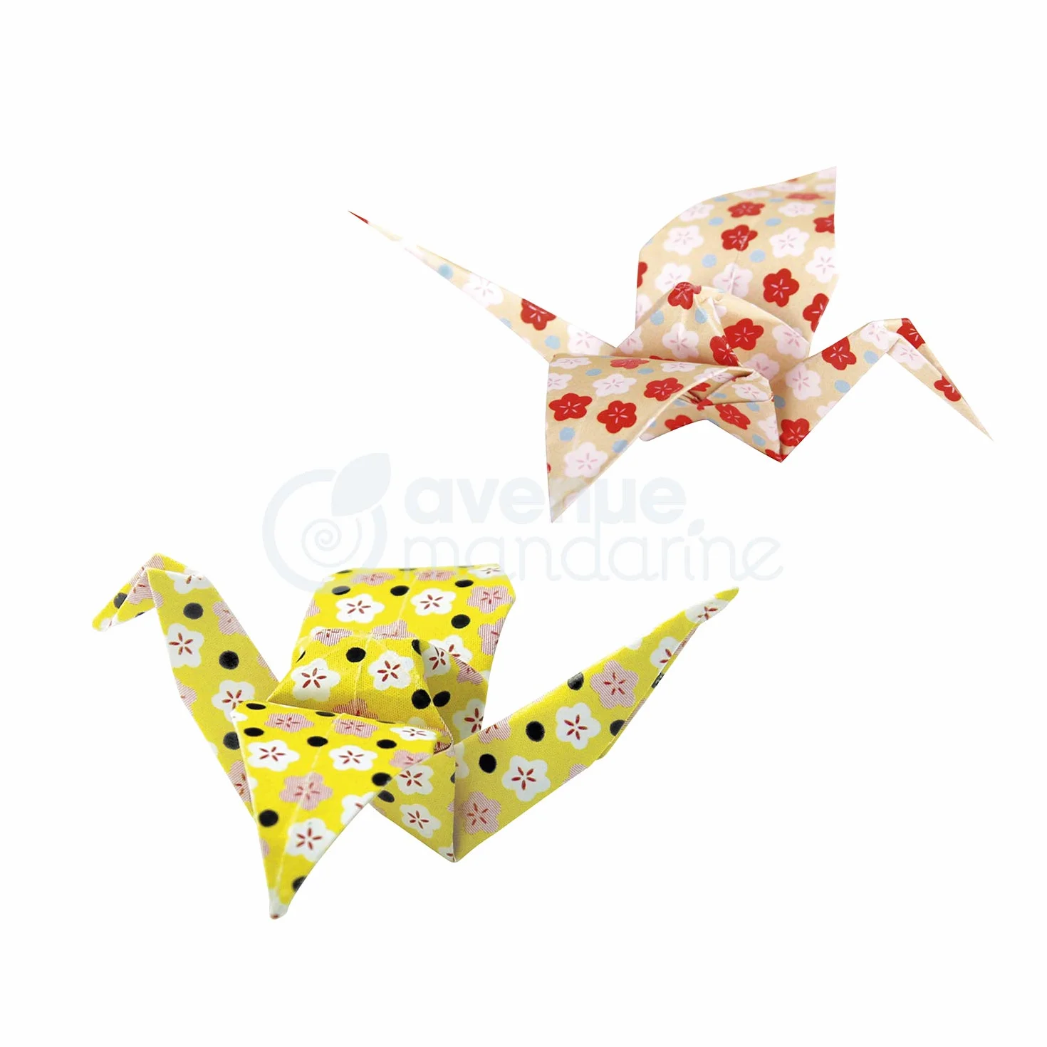 Avenue Mandarine OR514C - Confezione da 60 fogli origami 20x20 cm 70g (30 motivi x 2 fogli) e un foglio di adesivi inclusi, Nippon