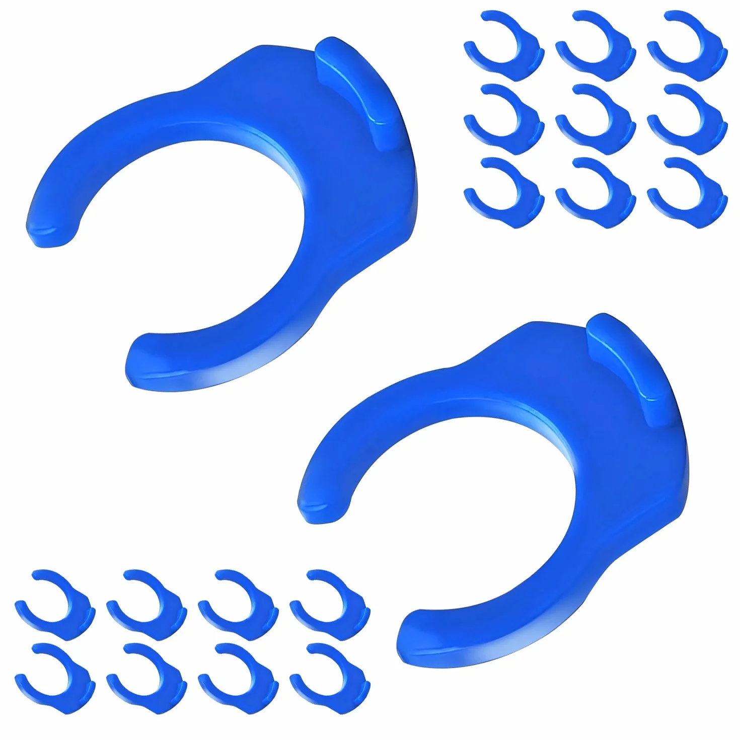 Qrity 20 Pezzi 3/8 "Blu Clip di Bloccaggio, Clip di Bloccaggio in Plastica, Clip di Bloccaggio di Sicurezza per Sistema di Filtraggio Dell'acqua RO