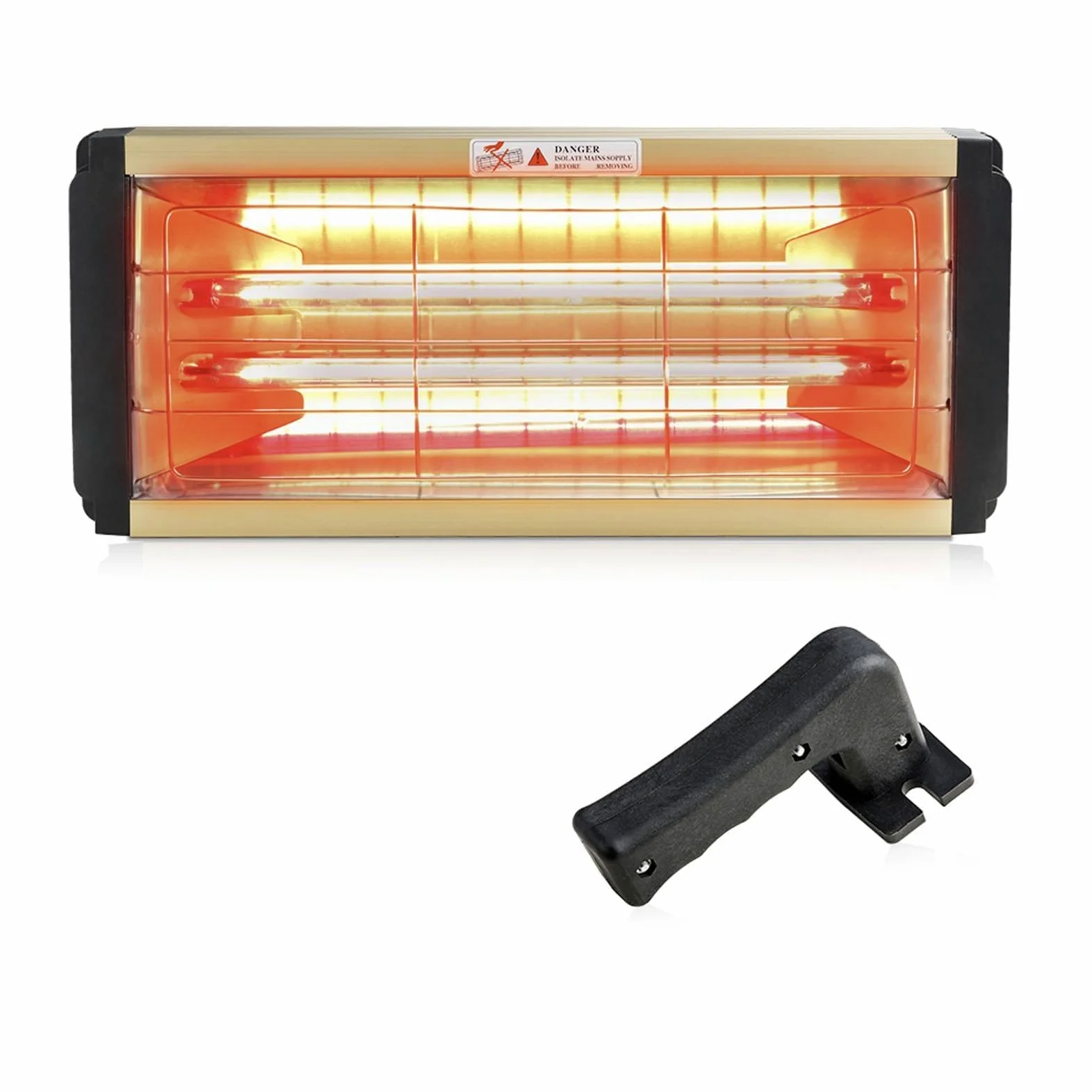 DATOUBOSS Lampada per polimerizzazione della vernice a infrarossi a onde corte da 2000 W, asciugatrice per riparazione carrozzeria auto, luce di cottura portatile, strumento per cabina spray per