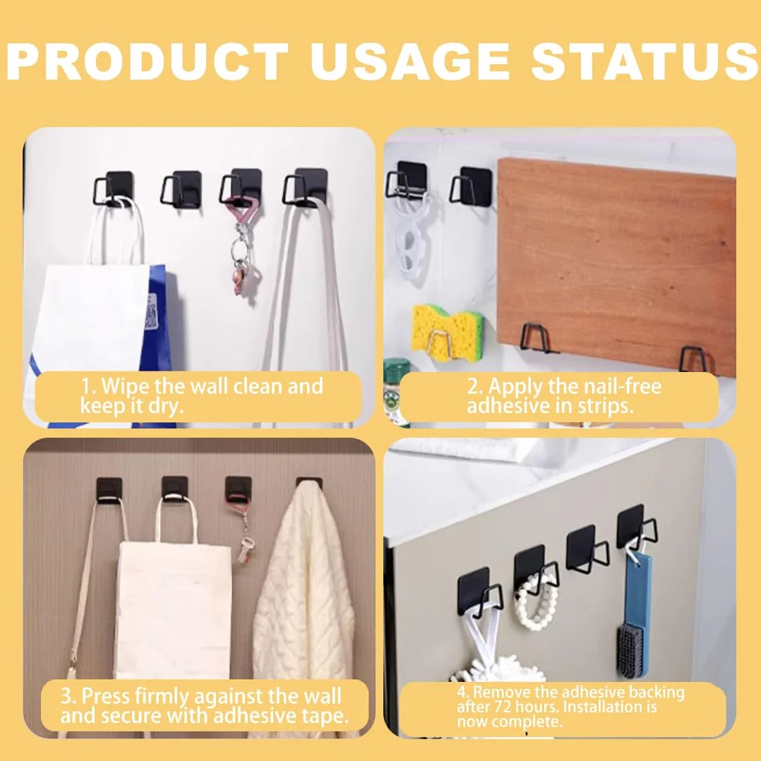 2 Pz Portaspugna Porta Spugna Autoadesivo,Pratico Accessorio per Lavello,Ganci in Acciaio Inox,Impermeabile Senza Foratura,Organizer, organizzazione in Cucina e Bagno (Nero)