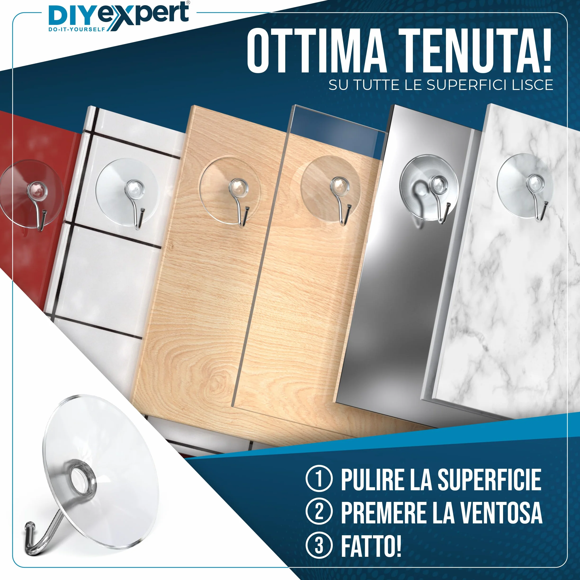 Ganci di aspirazione Ø 40 mm 10 pezzi