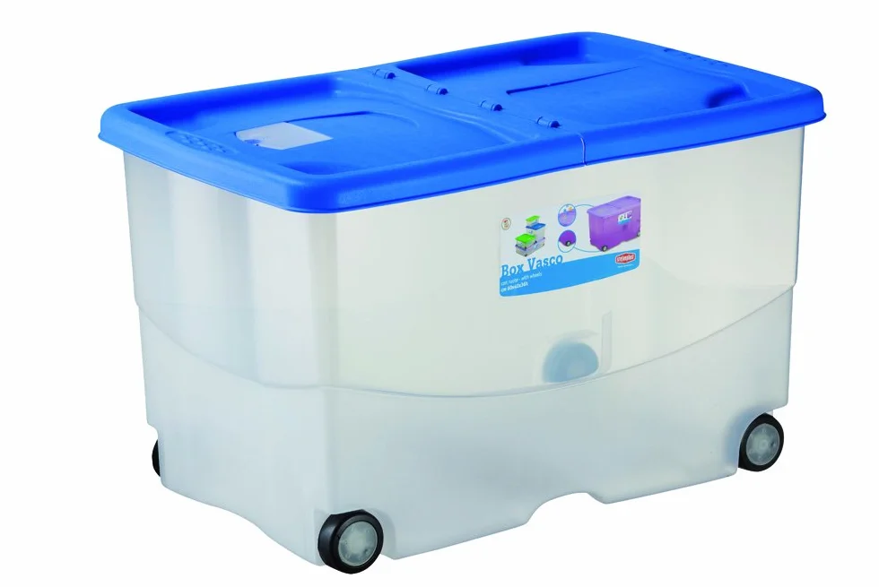 Stefanplast Vasco Scatola con Coperchio e Ruote, Plastica