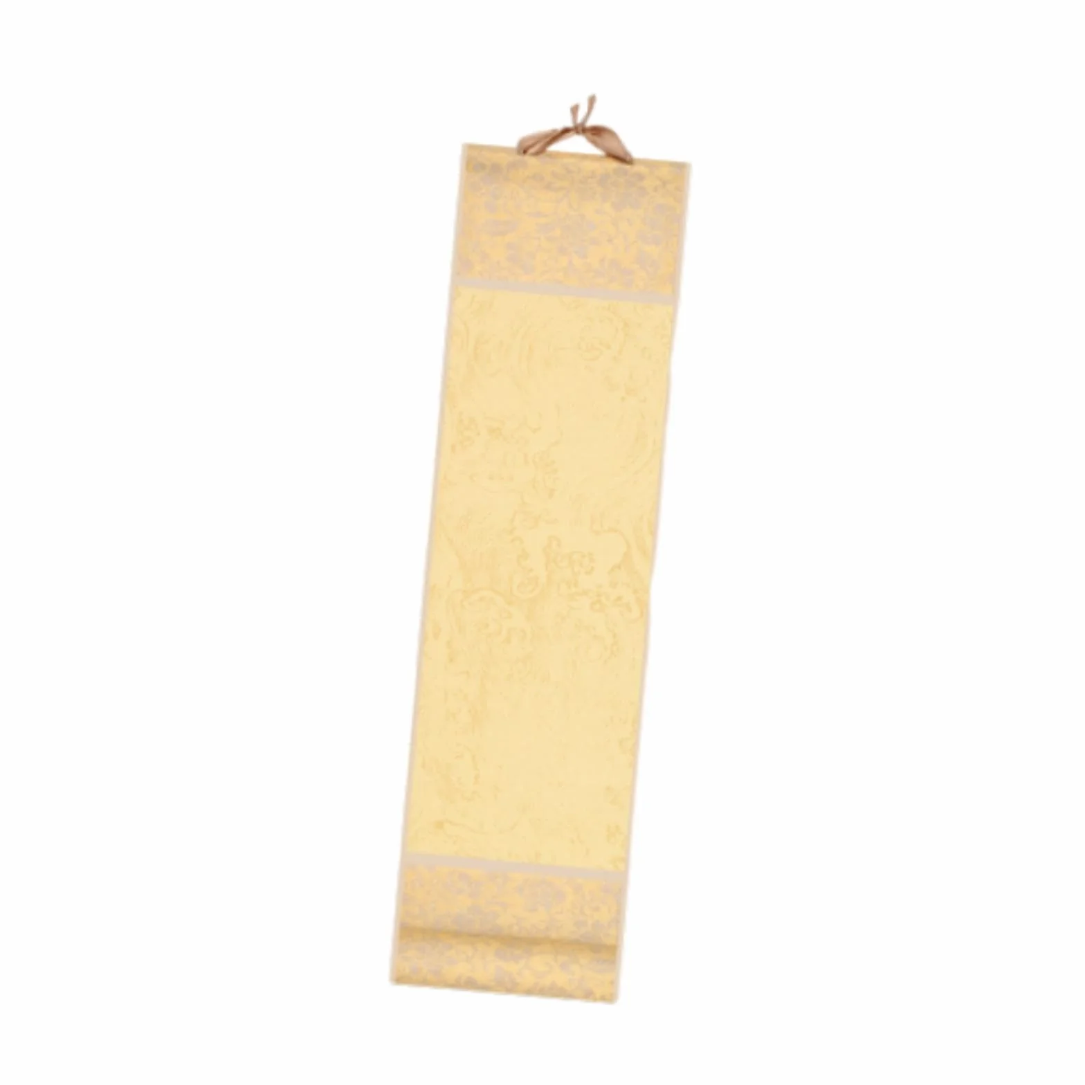 Mini rotolo di carta pergamena cinese decorativo per casa, feste e ufficio, Giallo Chiaro