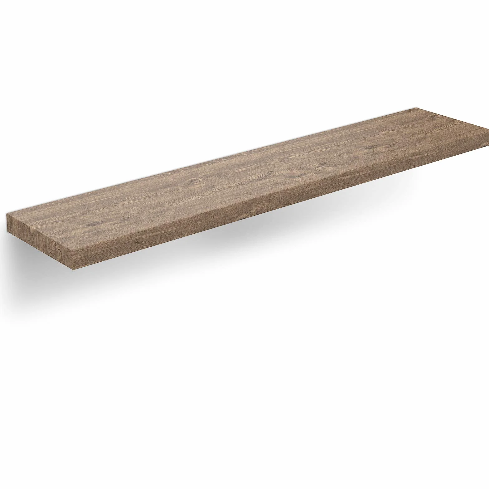 Casaria Mensola da Parete Legno 110cm Supporto 50-110cm Pensile 15kg Cucina Libreria Quercia Scura